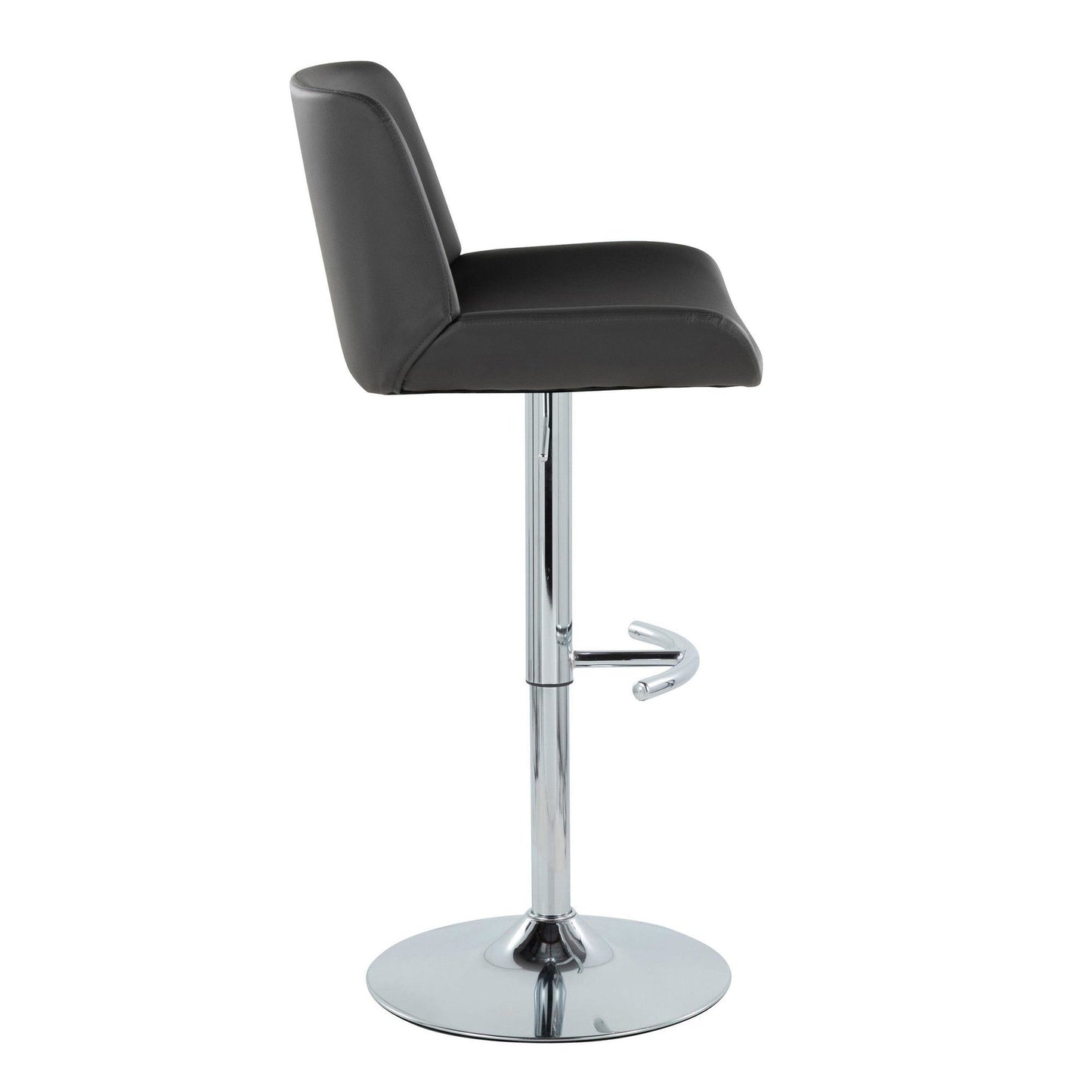 Majestic Office Furniture Upholstered Adjustable Barstool - Set of 2