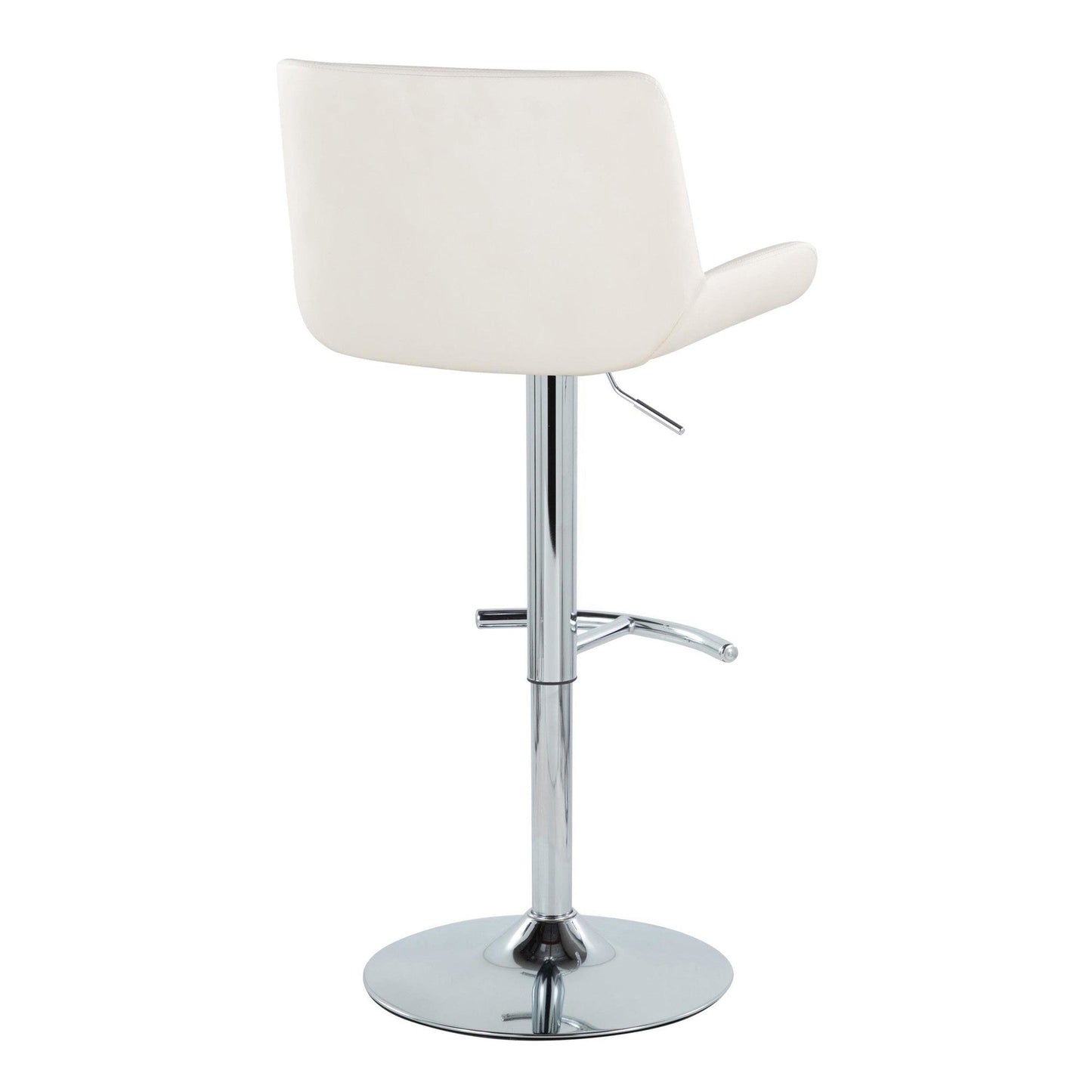 Majestic Office Furniture Upholstered Adjustable Barstool - Set of 2