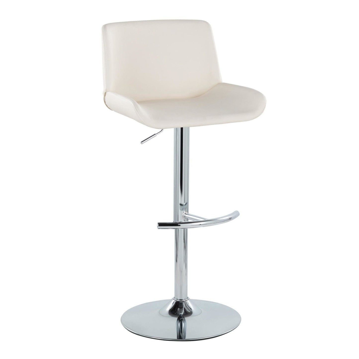 Majestic Office Furniture Upholstered Adjustable Barstool - Set of 2