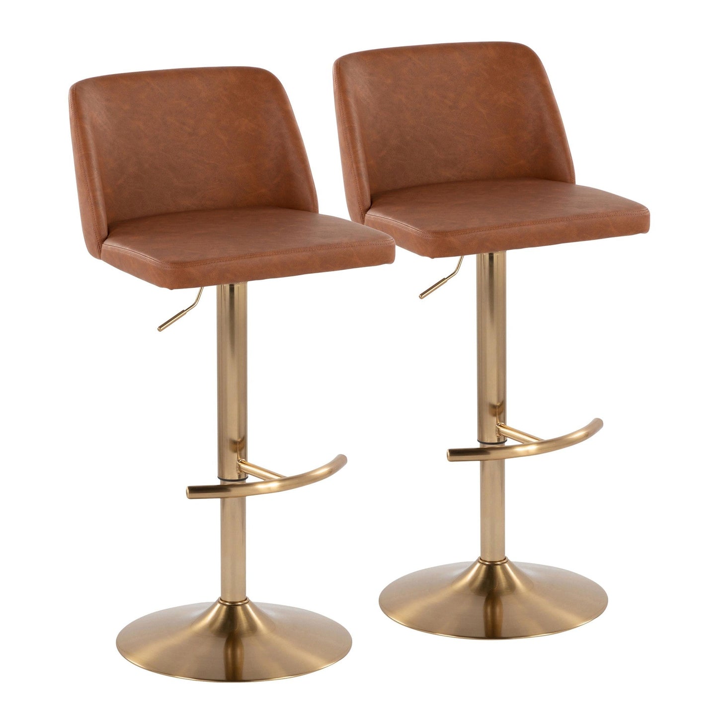 Majestic Office Furniture Adjustable Barstool - Set of 2