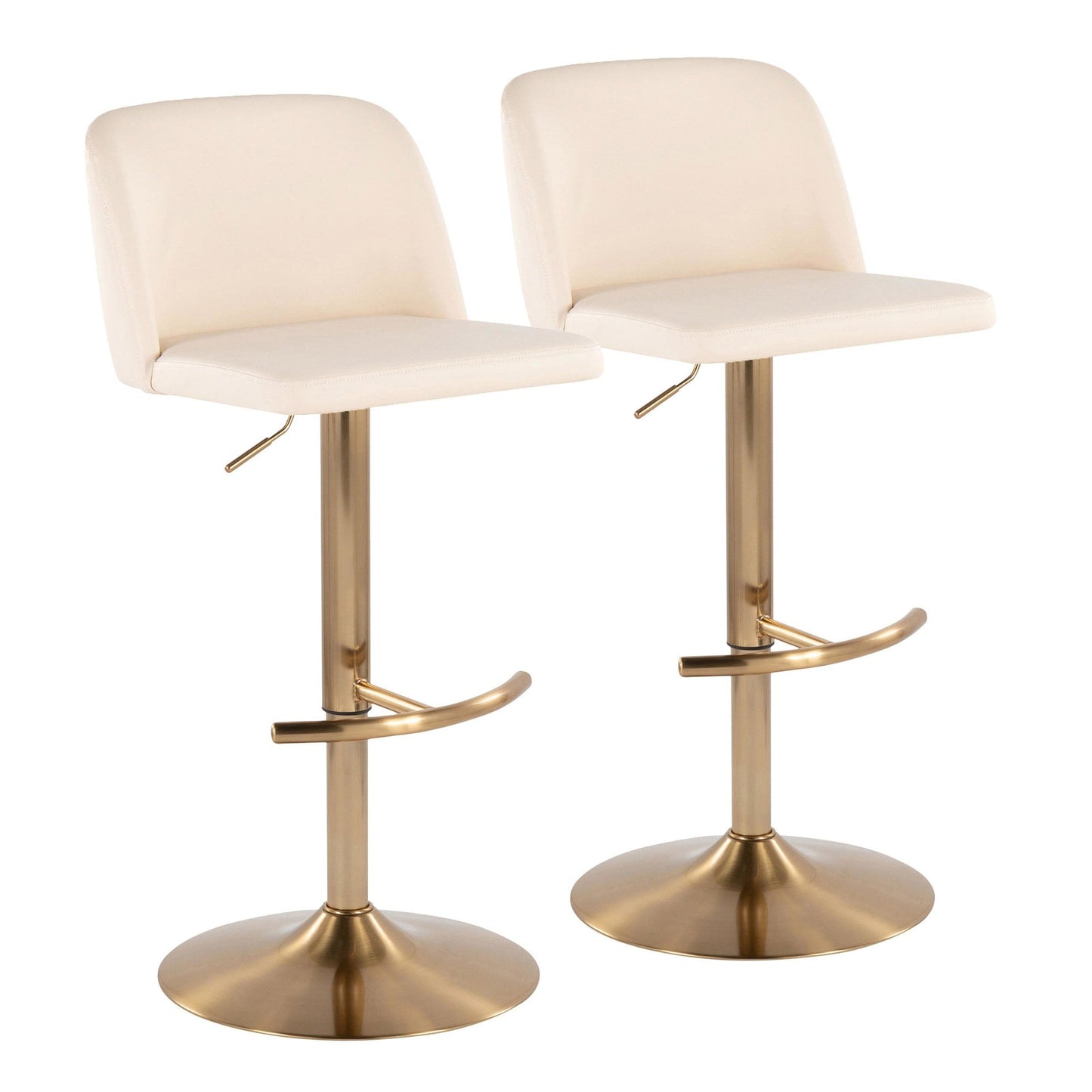 Majestic Office Furniture Adjustable Barstool - Set of 2