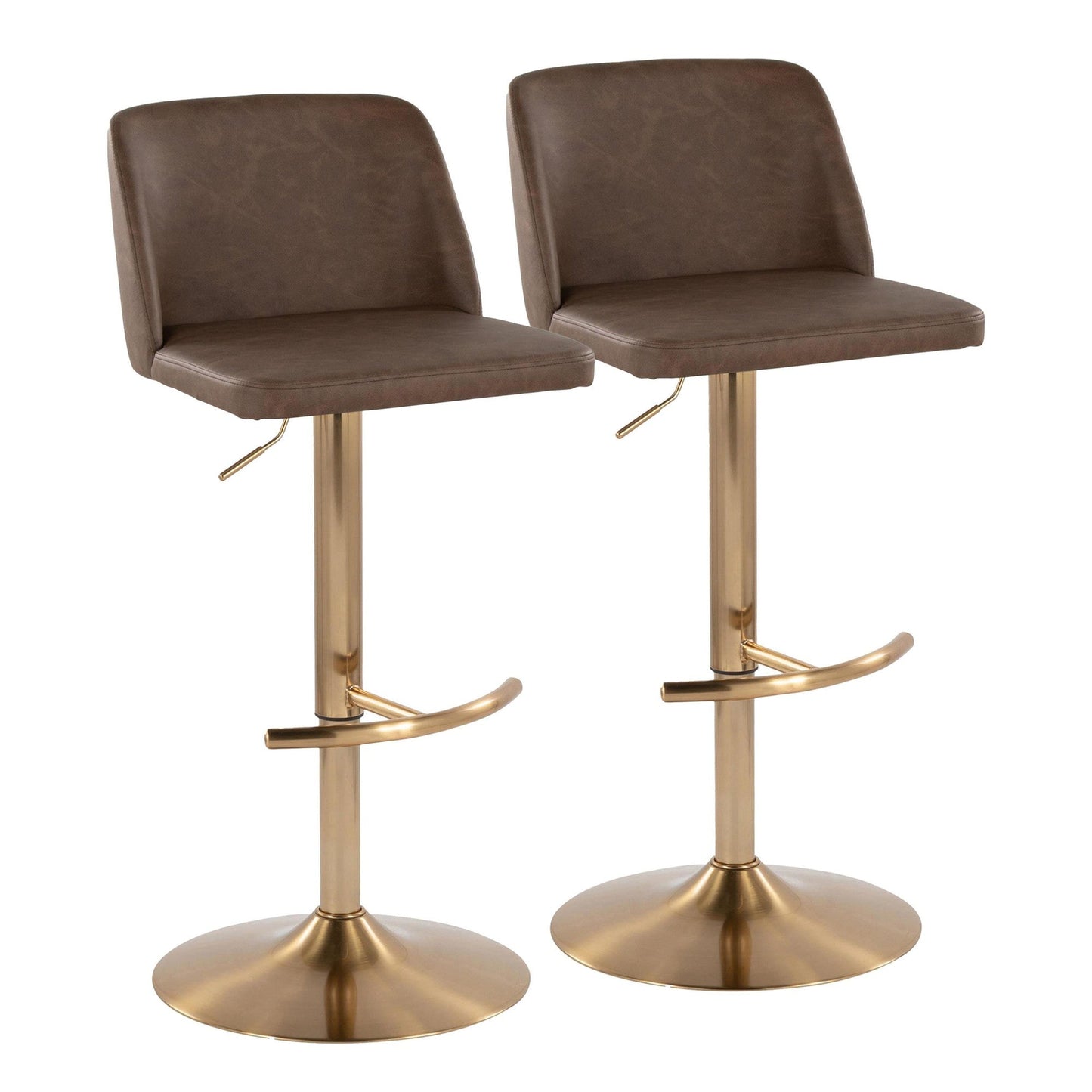 Majestic Office Furniture Adjustable Barstool - Set of 2