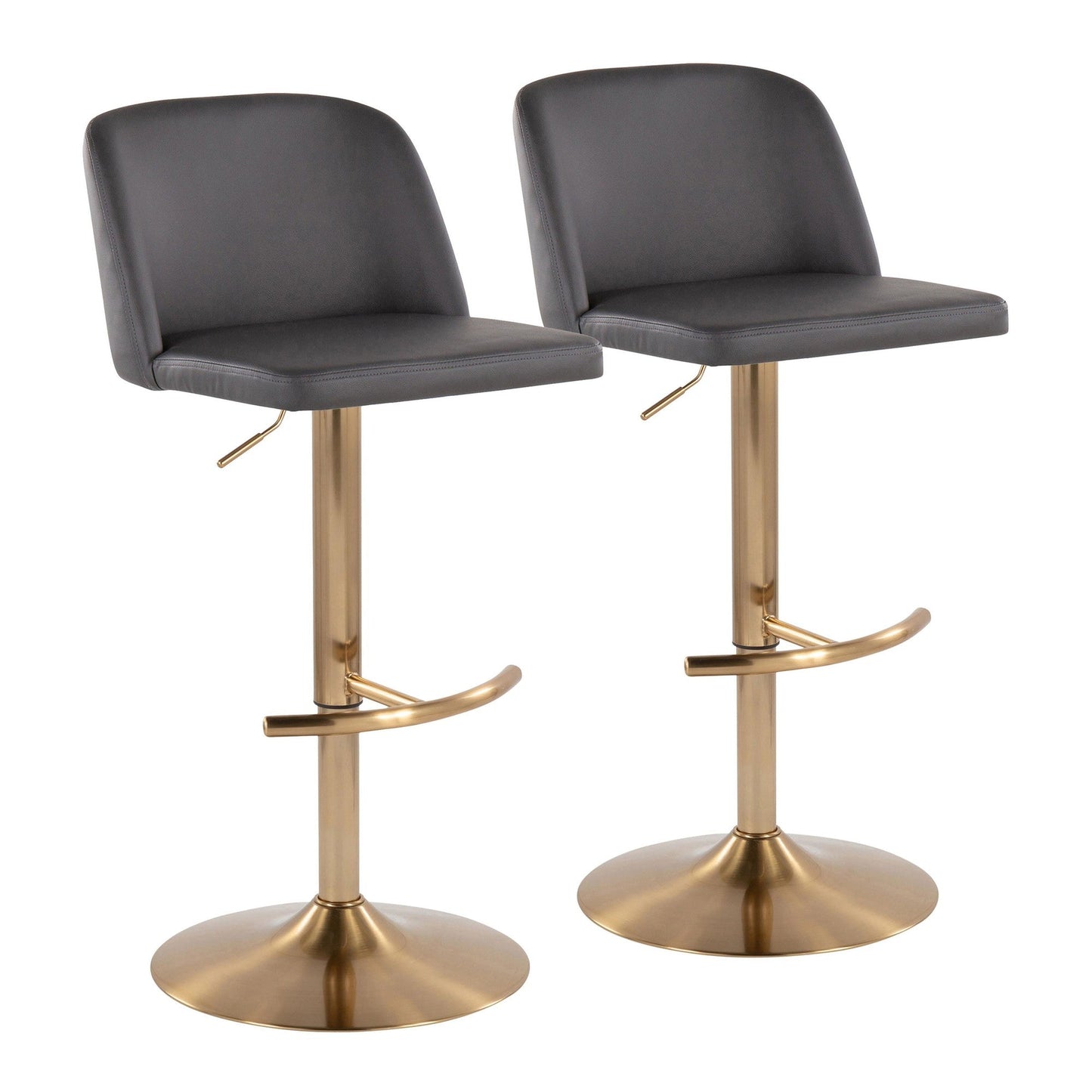 Majestic Office Furniture Adjustable Barstool - Set of 2