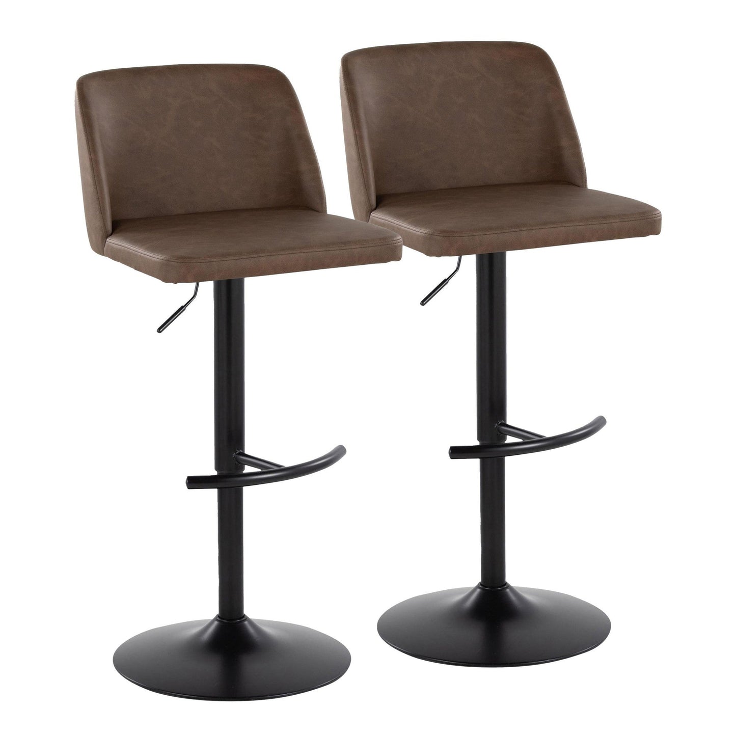 Majestic Office Furniture Adjustable Barstool - Set of 2