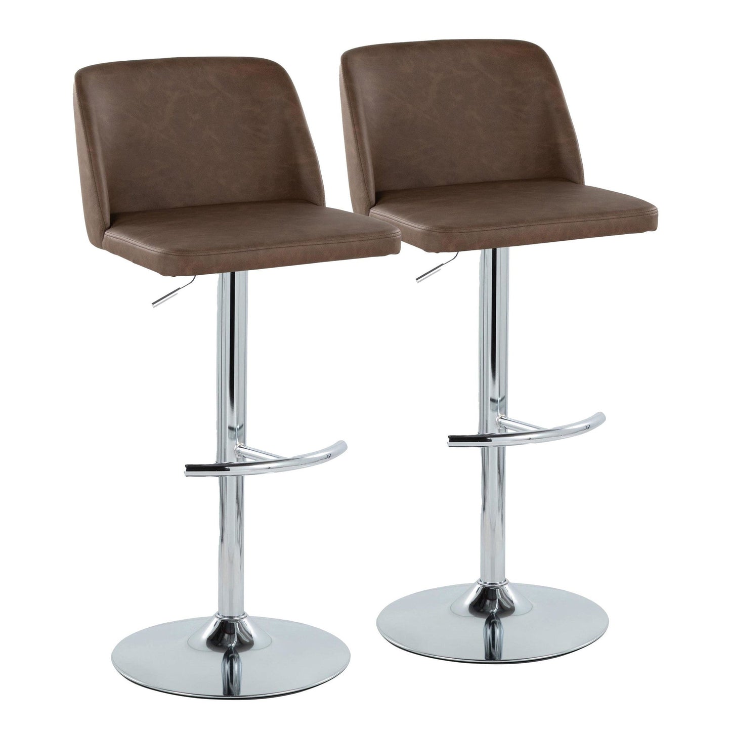 Majestic Office Furniture Adjustable Barstool - Set of 2