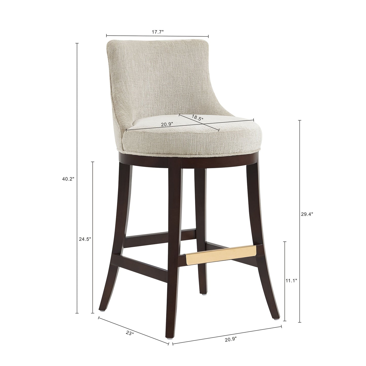 Manhattan Comfort Lucia Barstool