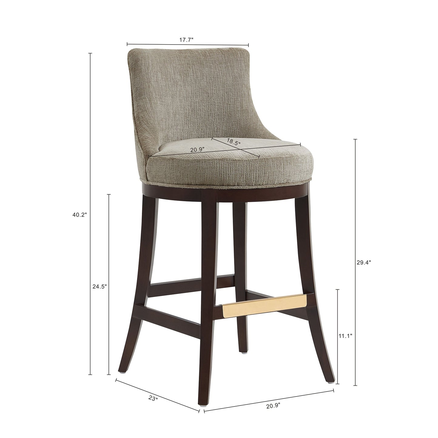 Manhattan Comfort Lucia Barstool