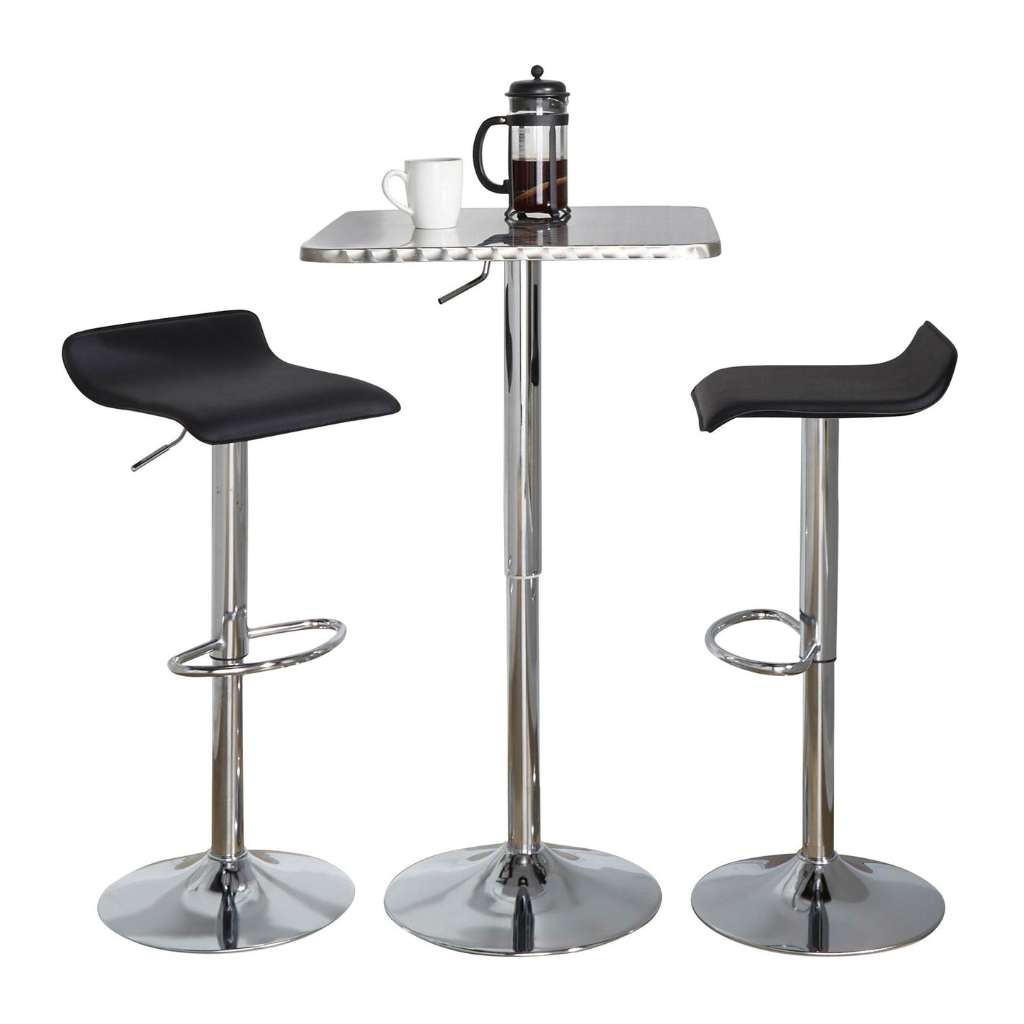 Majestic Office Furniture Square-ale Bar Set - 3 Piece