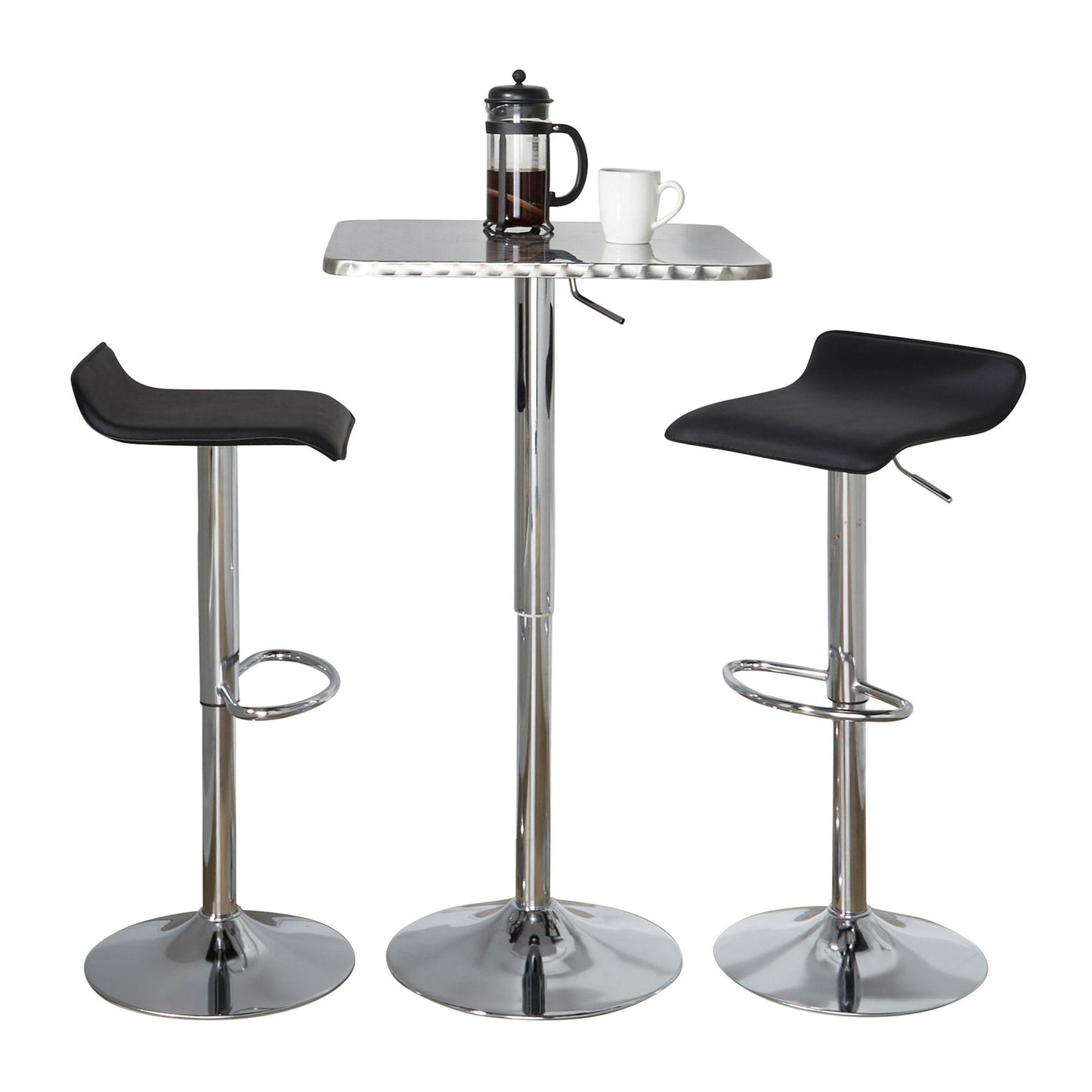 Majestic Office Furniture Square-ale Bar Set - 3 Piece