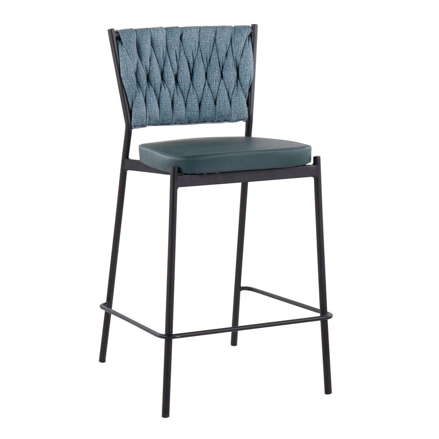 Majestic Office Furniture Tania 24" Fixed-Height Counter Stool - Set of 2