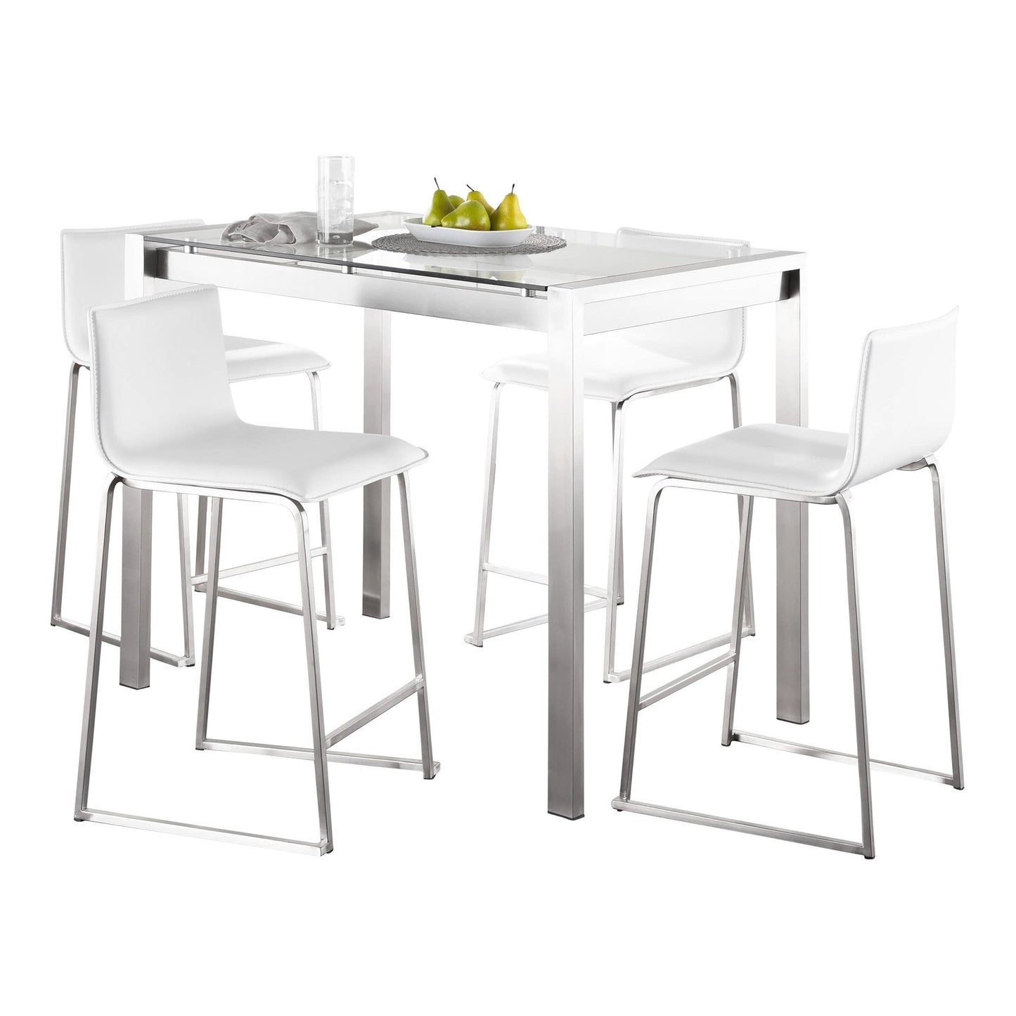 Majestic Office Furniture Upholstered Counter Height Dining Set - 5 Piece