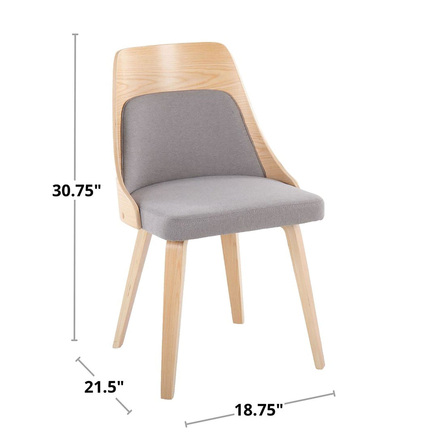 Majestic Office Furniture Bent Wood Chair - Set of 2