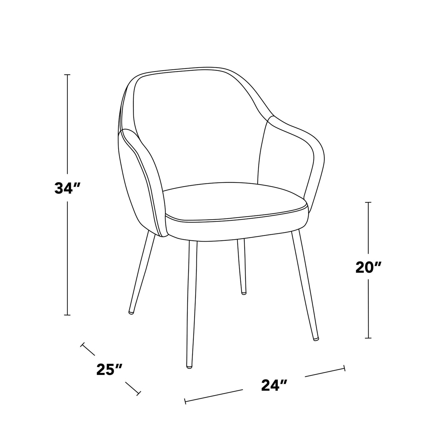 Majestic Office Furniture Dining Chair - Set of 2