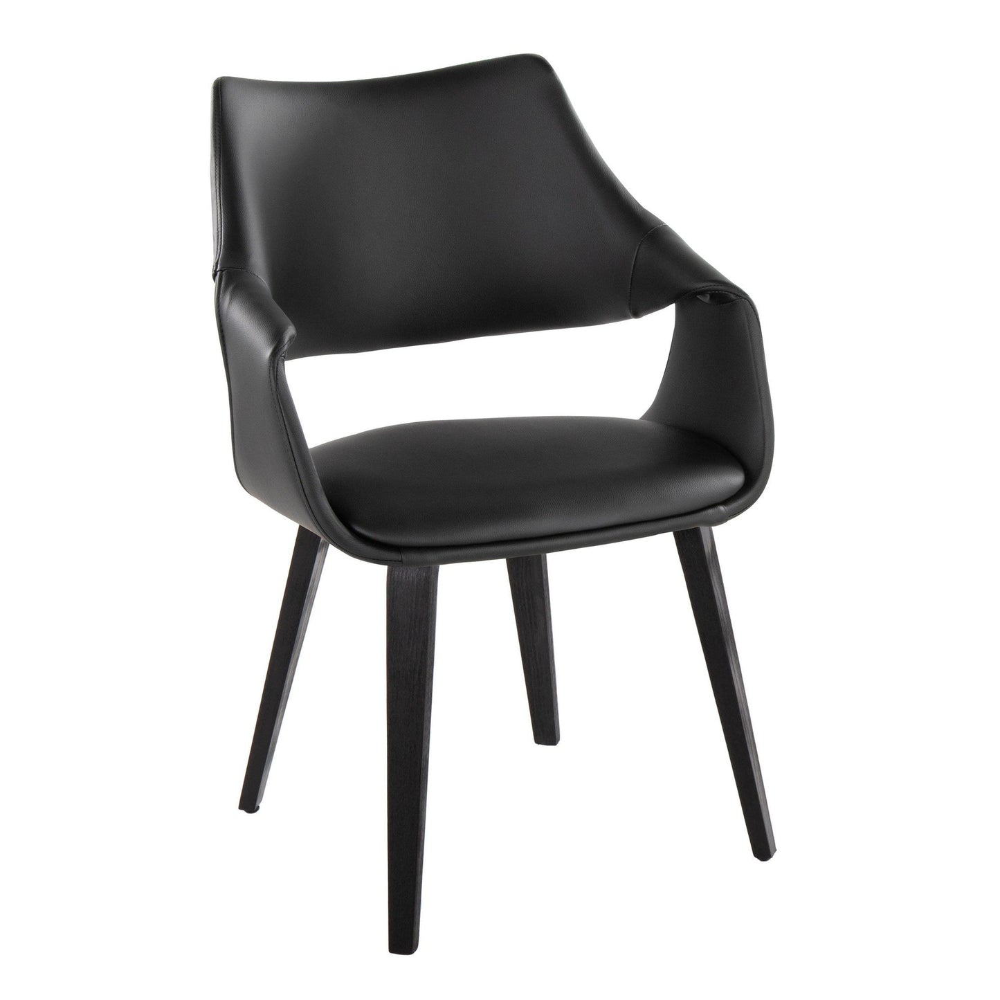 Lumisource Curvo High Back Upholstered Chair - Set of 2