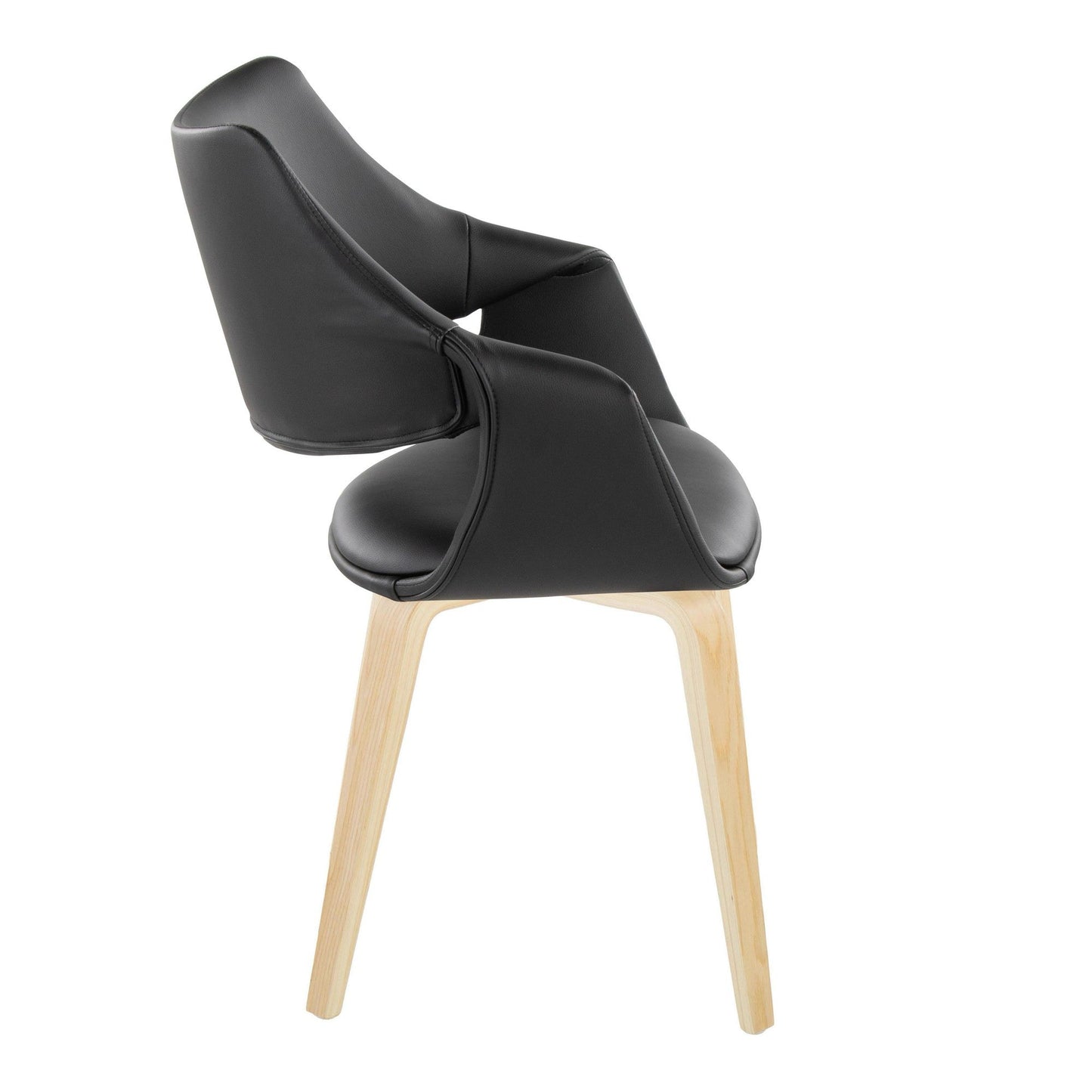 Lumisource Curvo High Back Upholstered Chair - Set of 2
