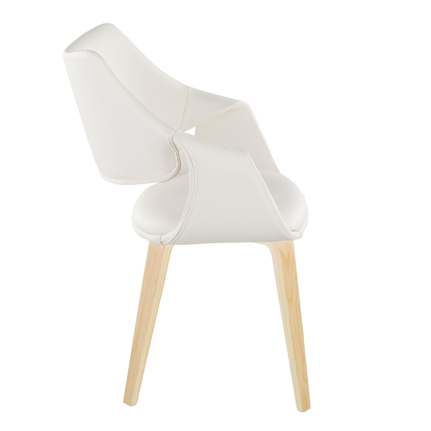 Lumisource Curvo High Back Upholstered Chair - Set of 2