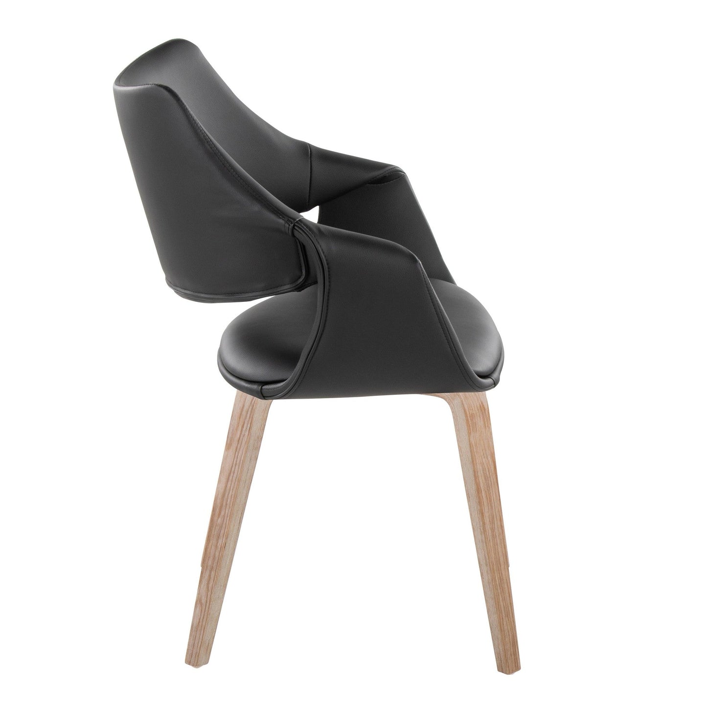 Lumisource Curvo High Back Upholstered Chair - Set of 2