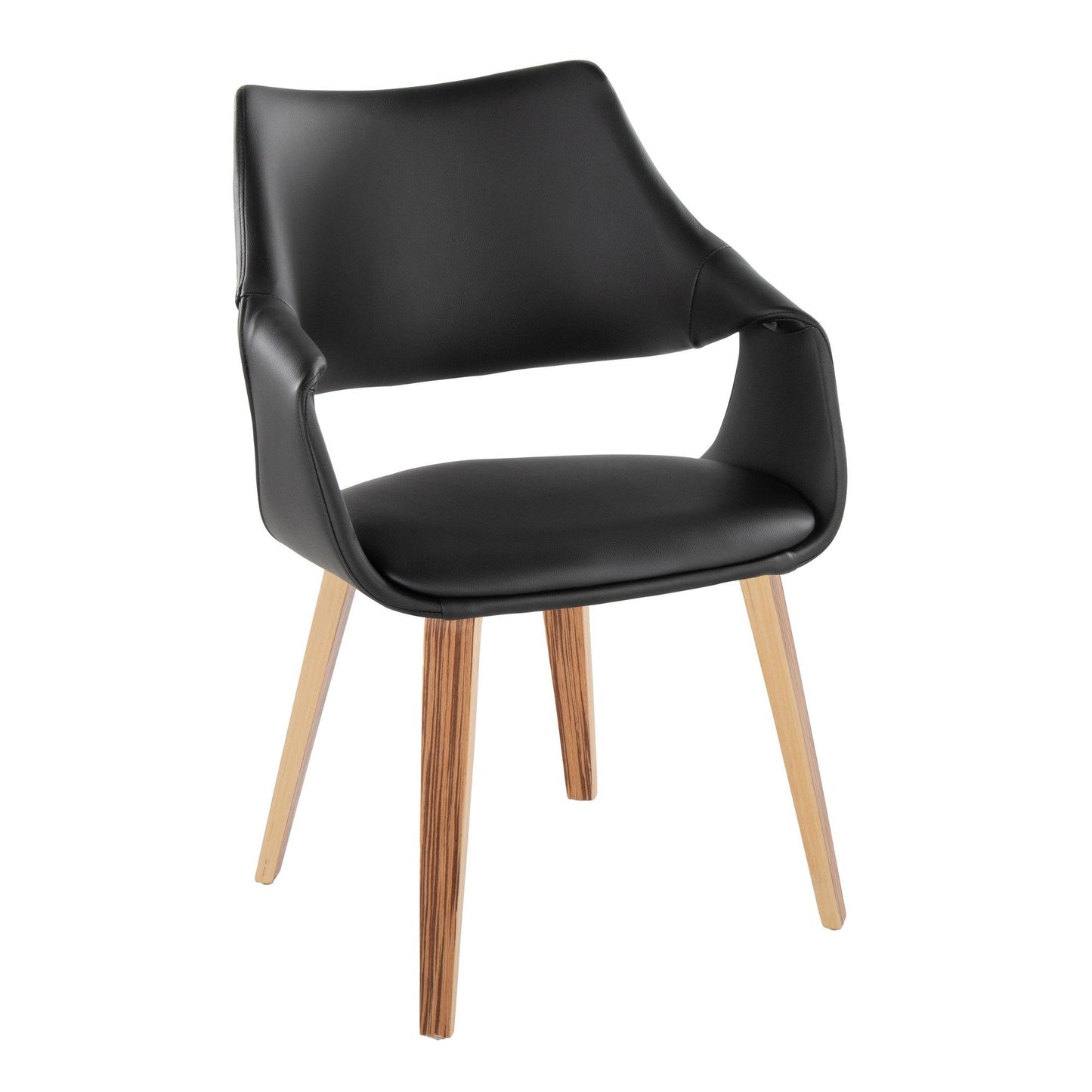 Lumisource Curvo High Back Upholstered Chair - Set of 2
