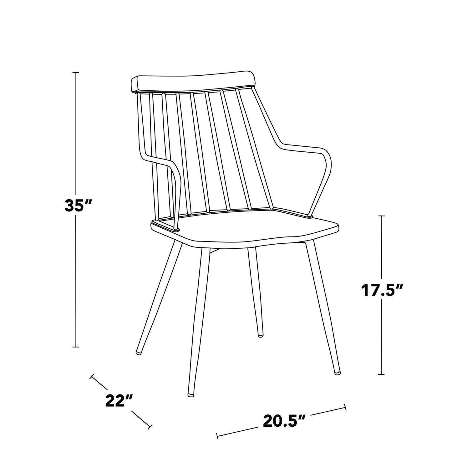Majestic Office Furniture Chair - Set of 2