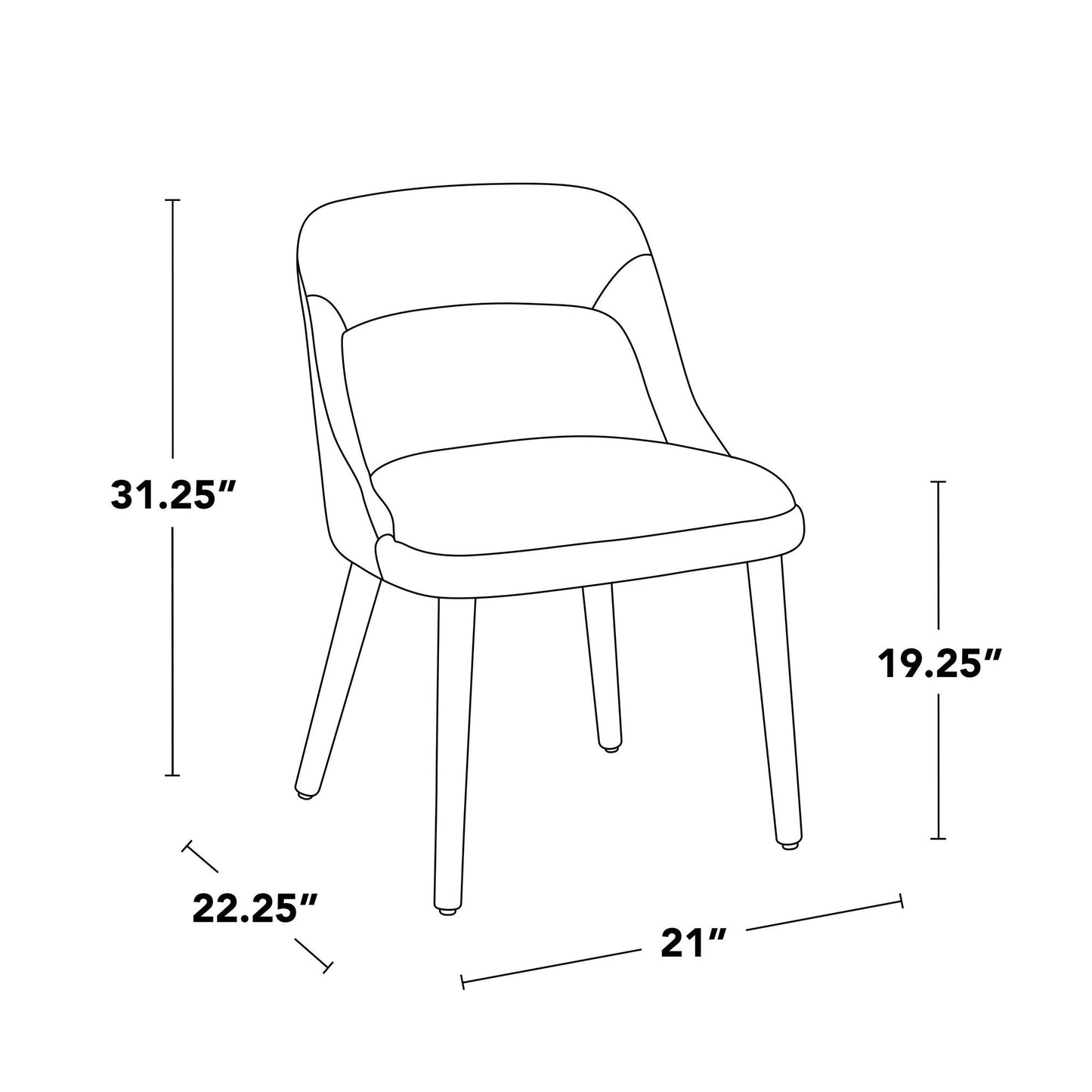 Majestic Office Furniture Chair - Set of 2