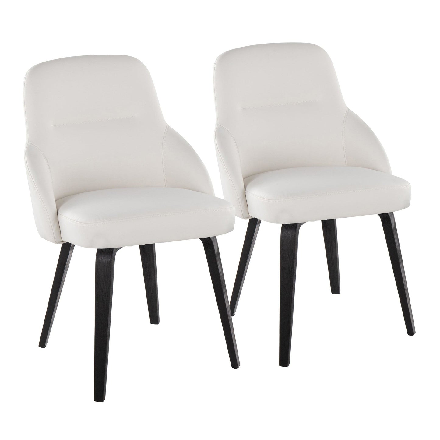 Lumisource York Upholstered Chair - Set of 2