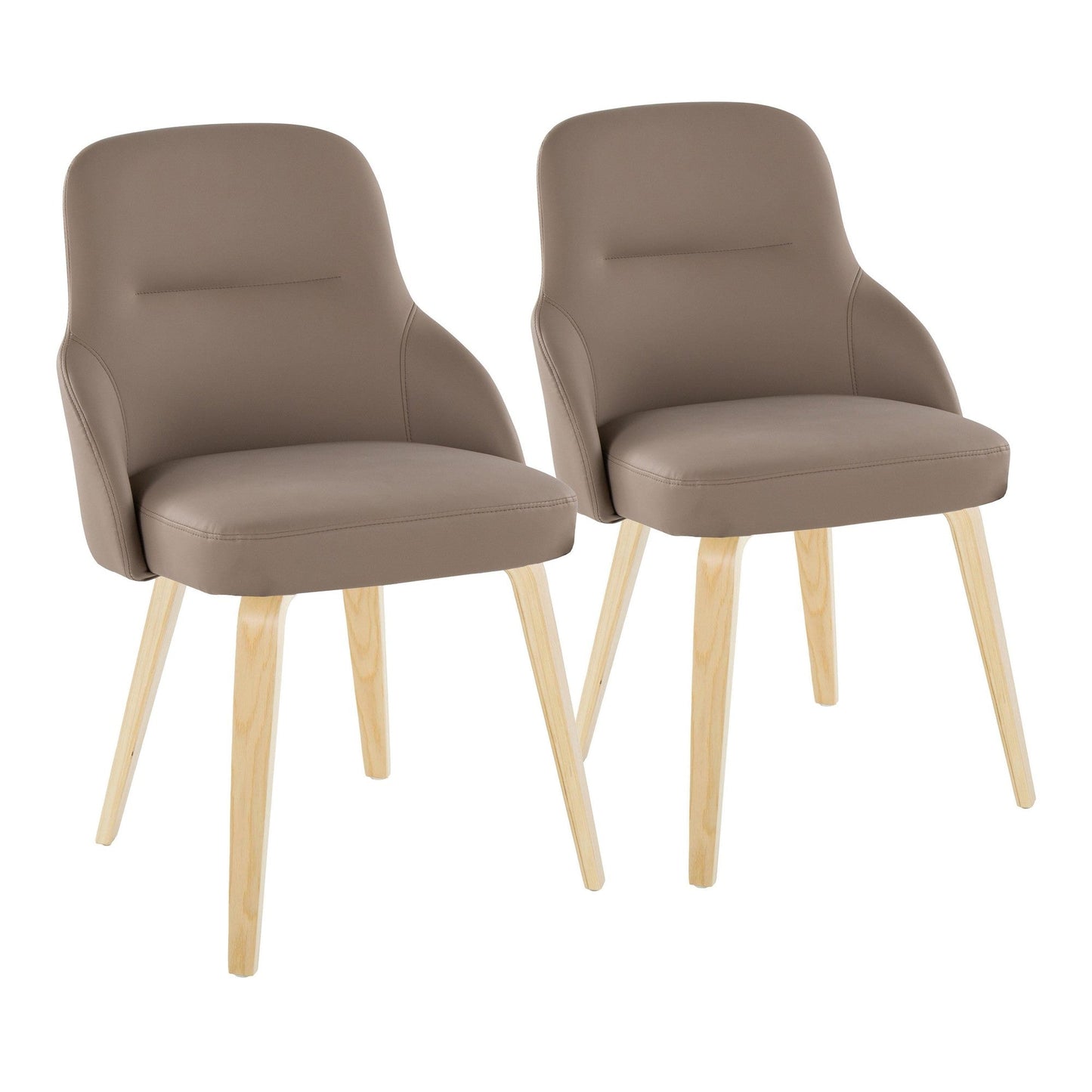 Lumisource York Upholstered Chair - Set of 2