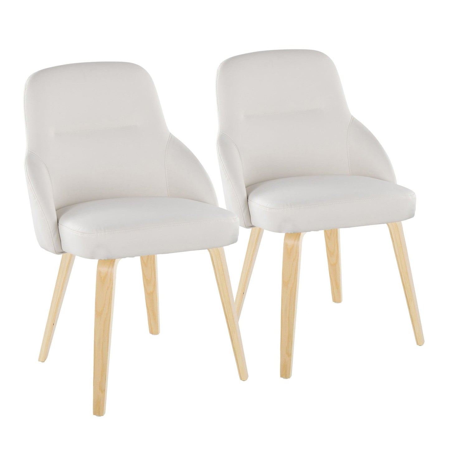 Lumisource York Upholstered Chair - Set of 2