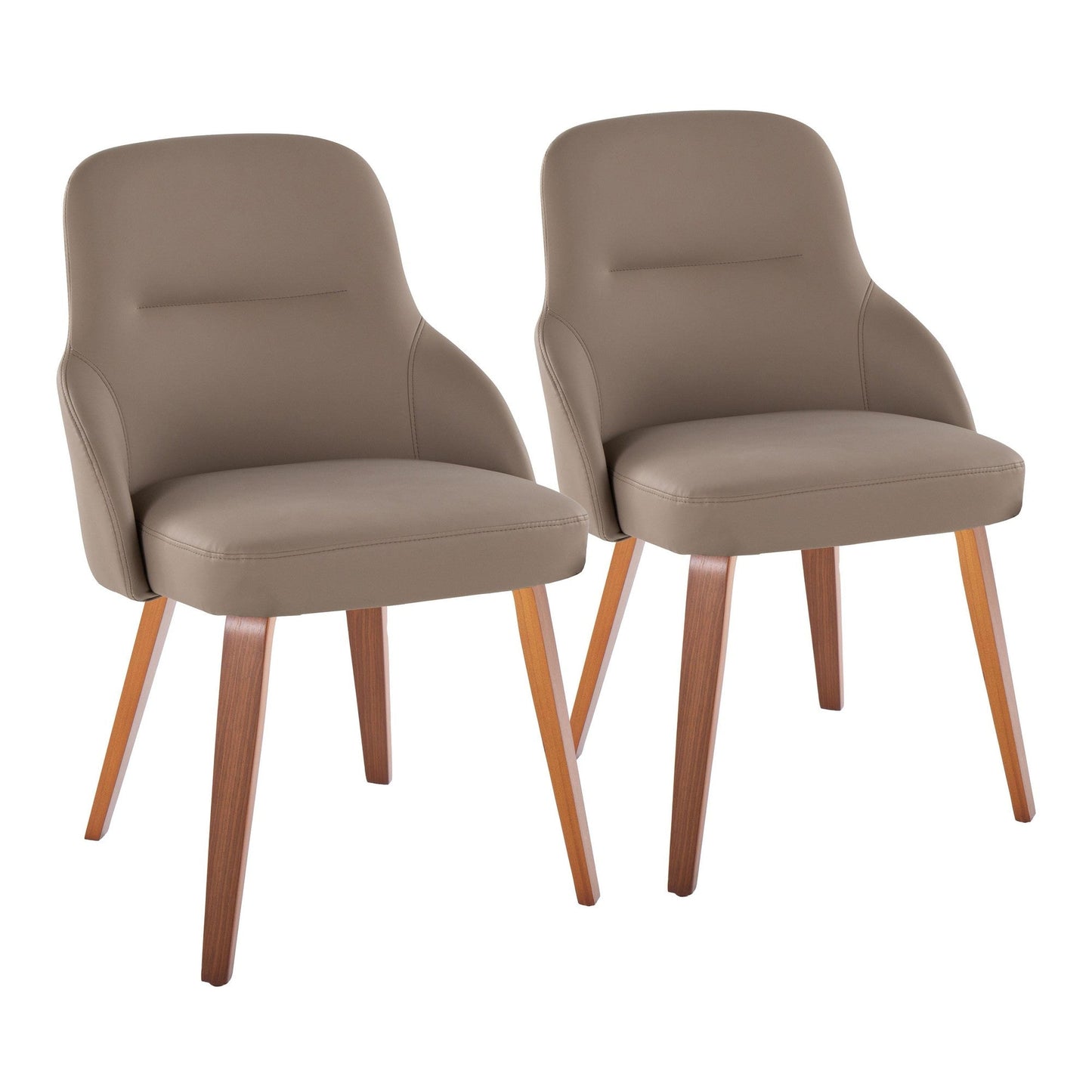 Lumisource York Upholstered Chair - Set of 2