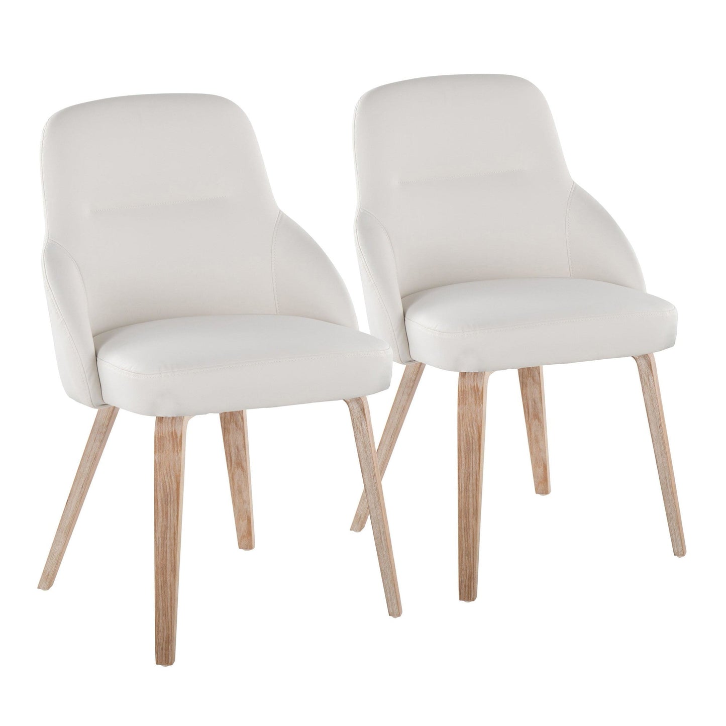 Lumisource York Upholstered Chair - Set of 2