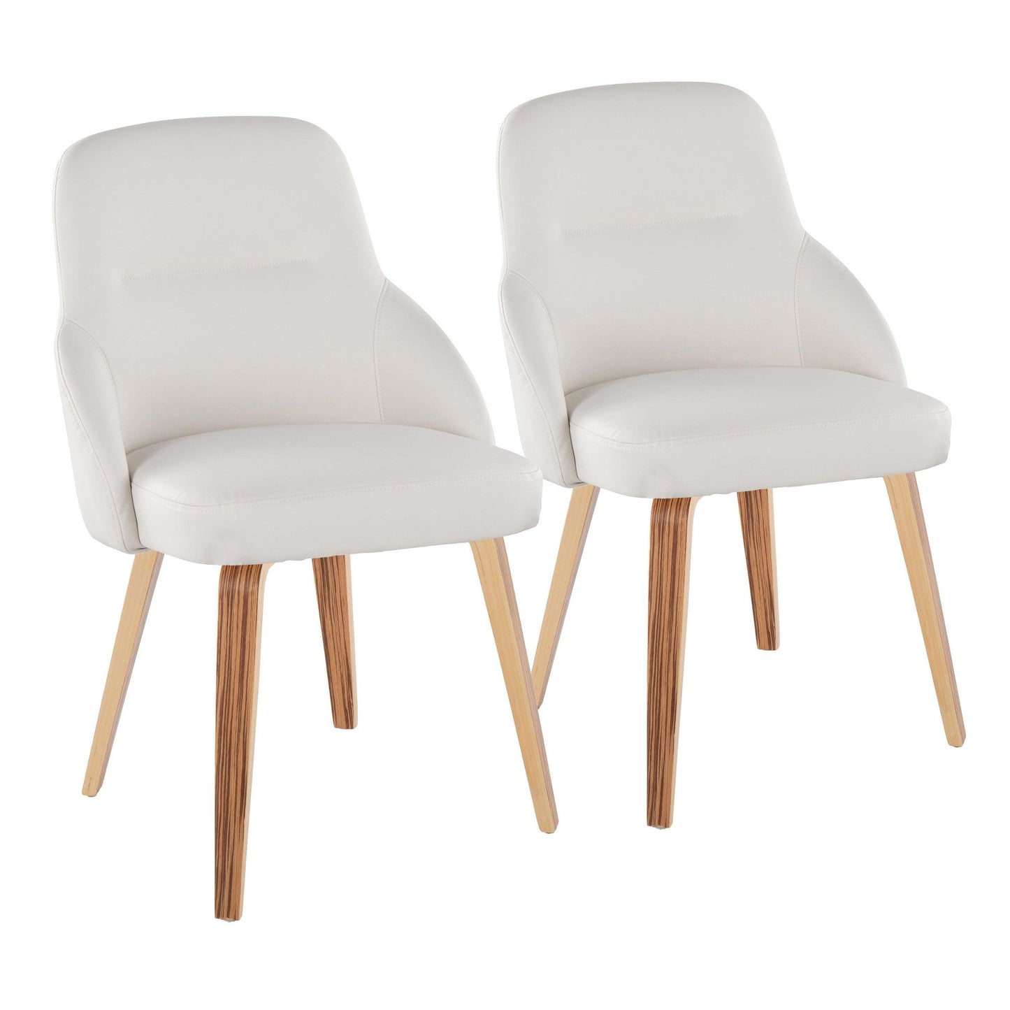 Lumisource York Upholstered Chair - Set of 2