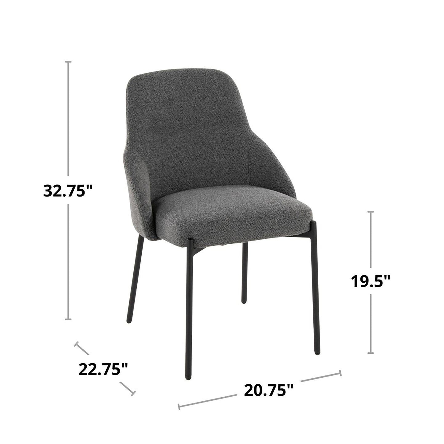 Majestic Office Furniture Upholstered Chair - Set of 2
