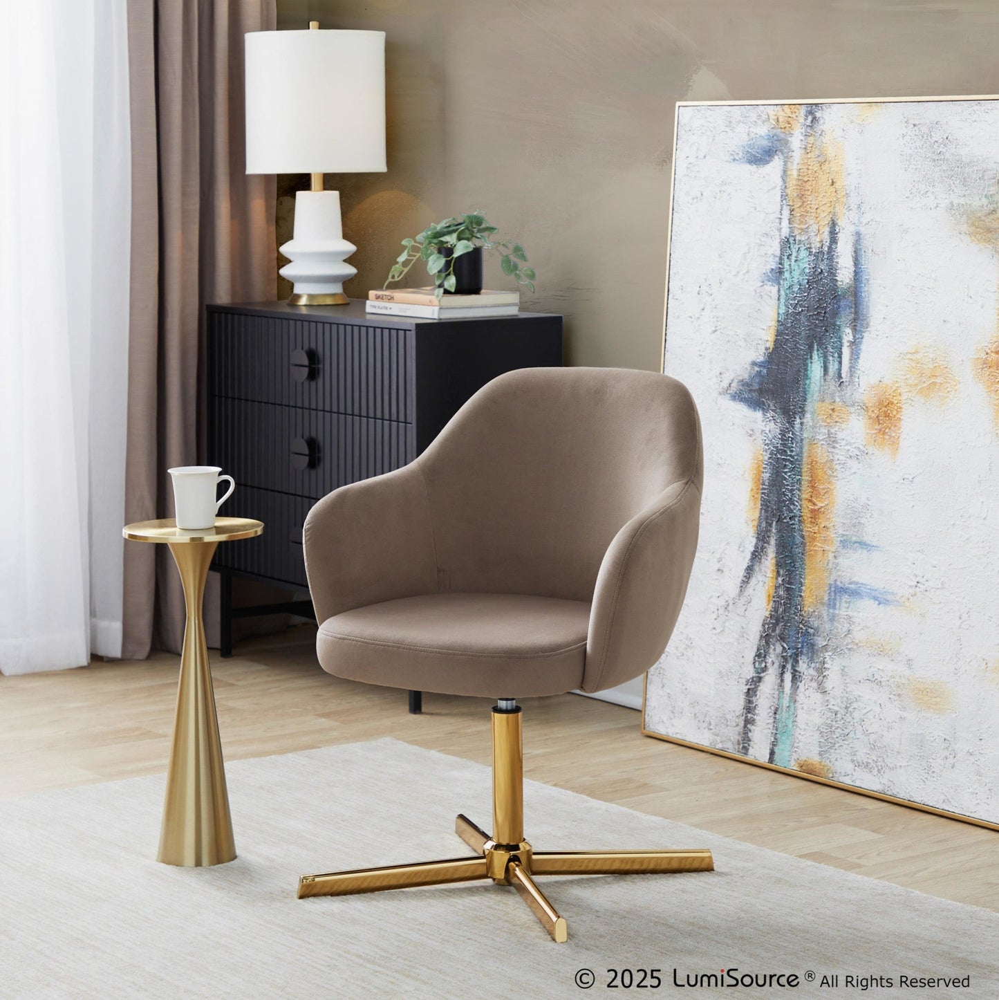 Majestic Office Furniture Swivel Accent Chair