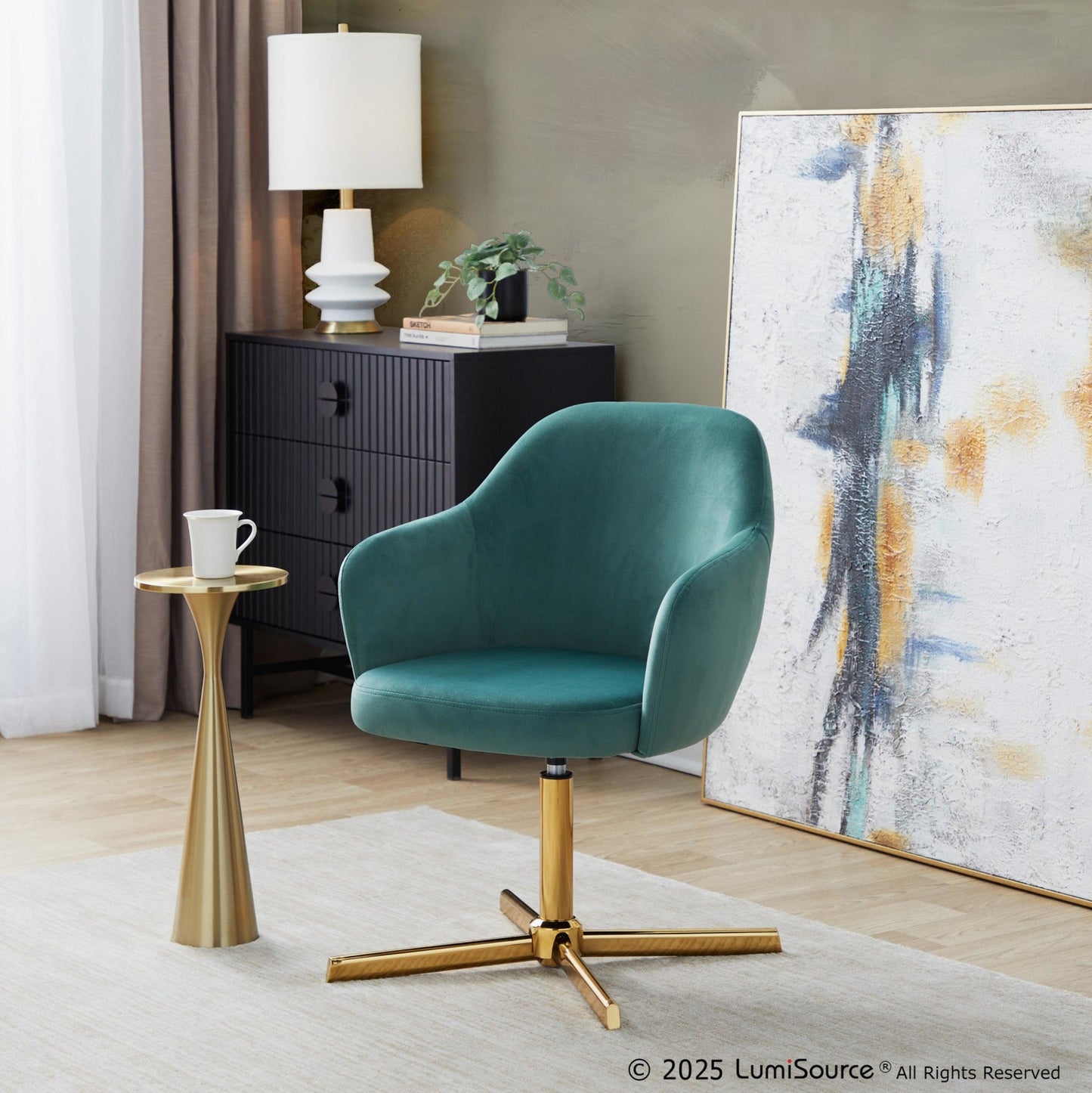 Majestic Office Furniture Swivel Accent Chair