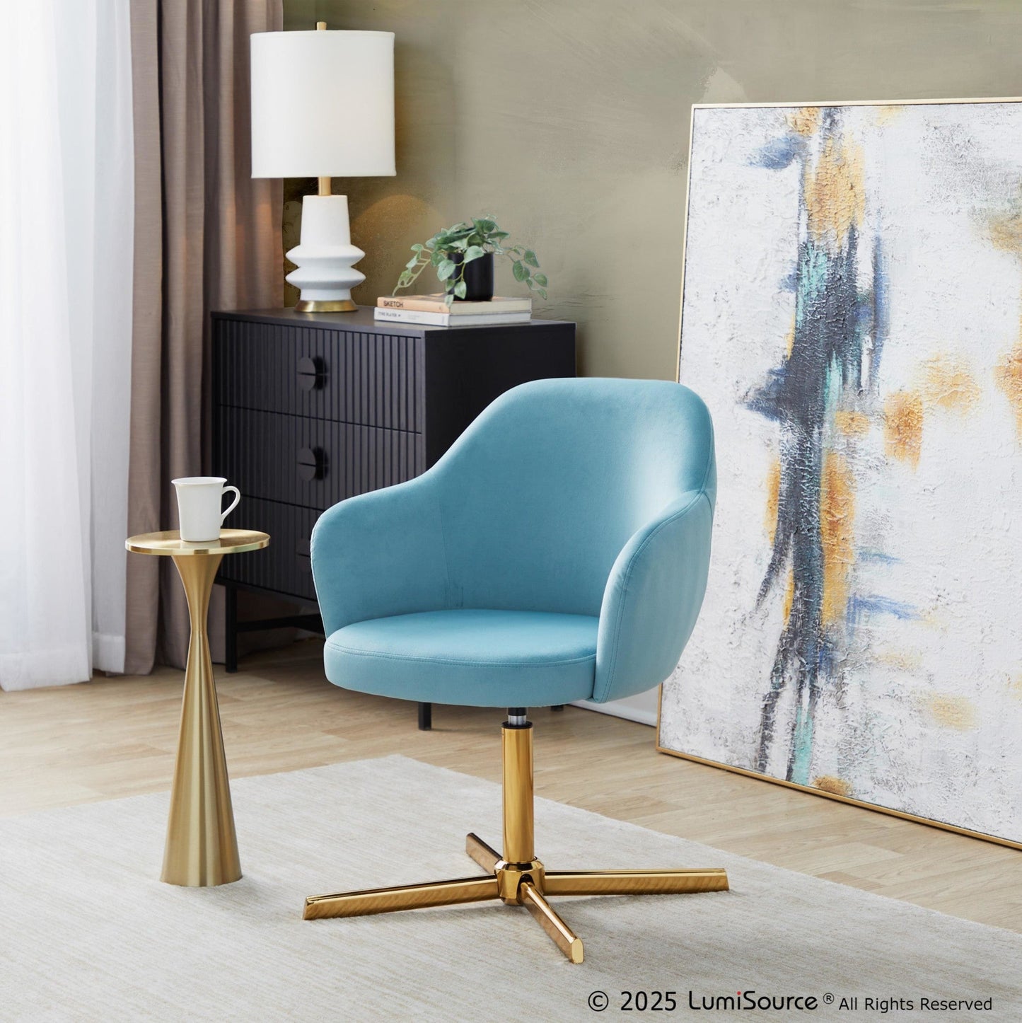 Majestic Office Furniture 22" Metal Side Table
