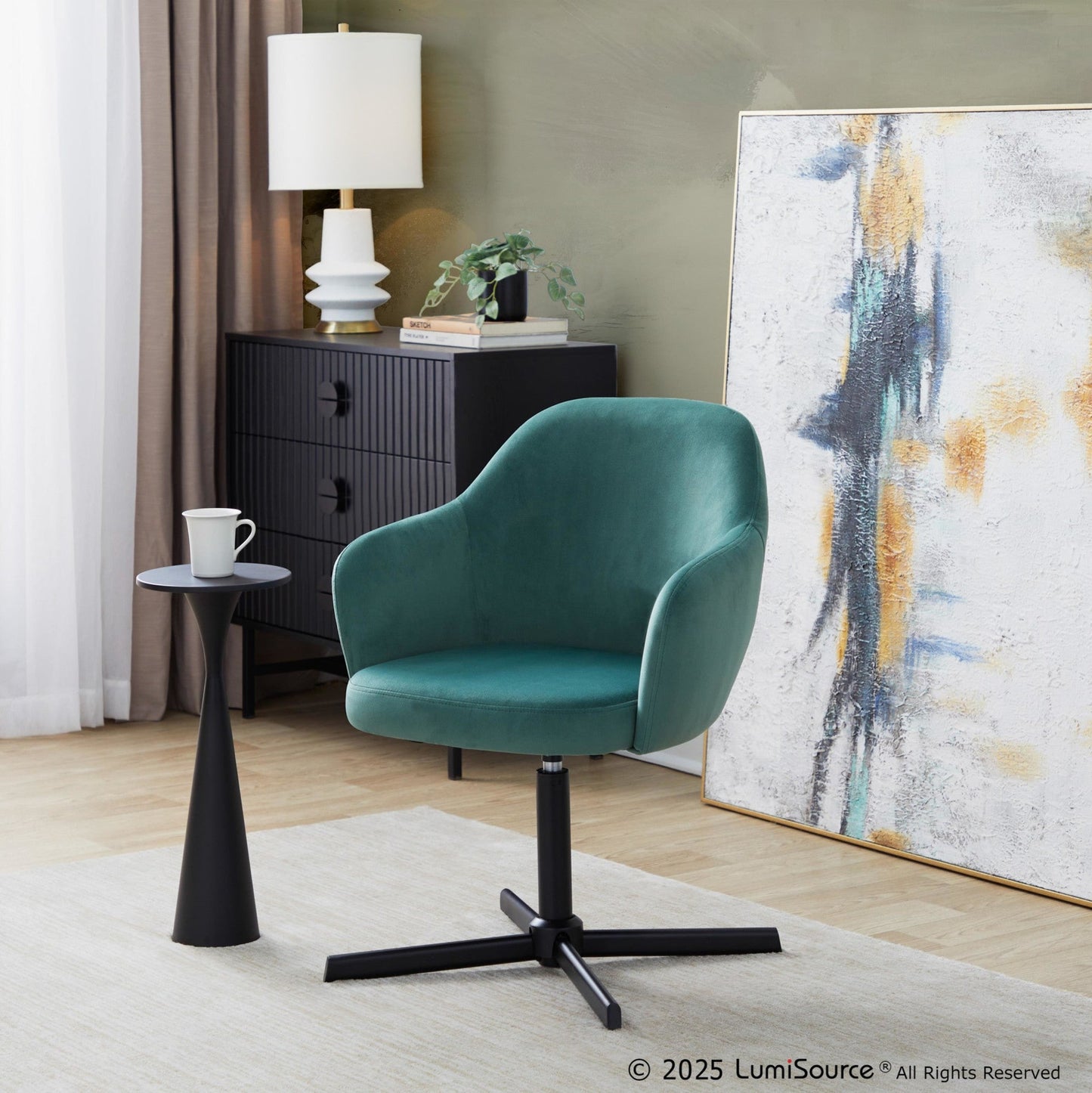 Majestic Office Furniture Swivel Accent Chair