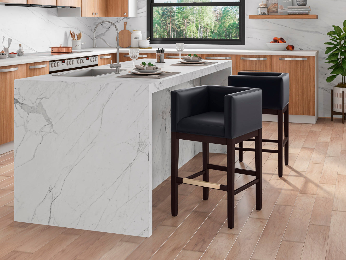 Manhattan Comfort Kingsley Counter Stool