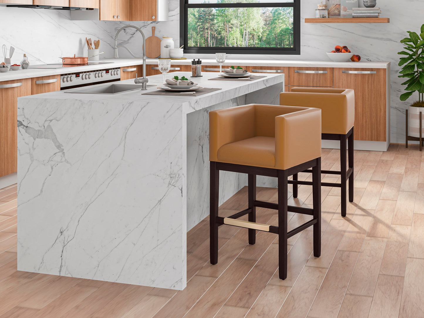 Manhattan Comfort Kingsley Counter Stool