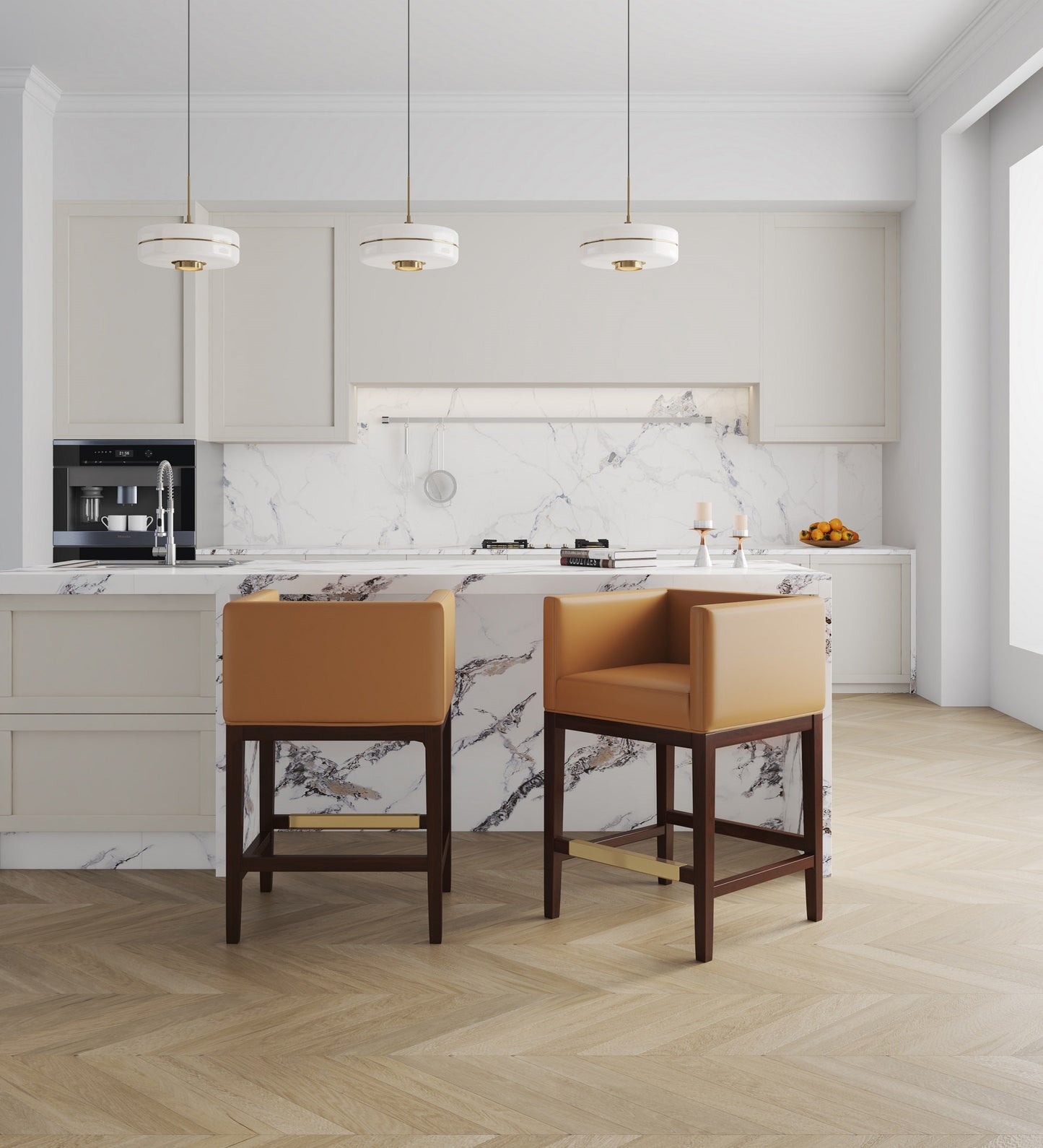 Manhattan Comfort Kingsley Counter Stool