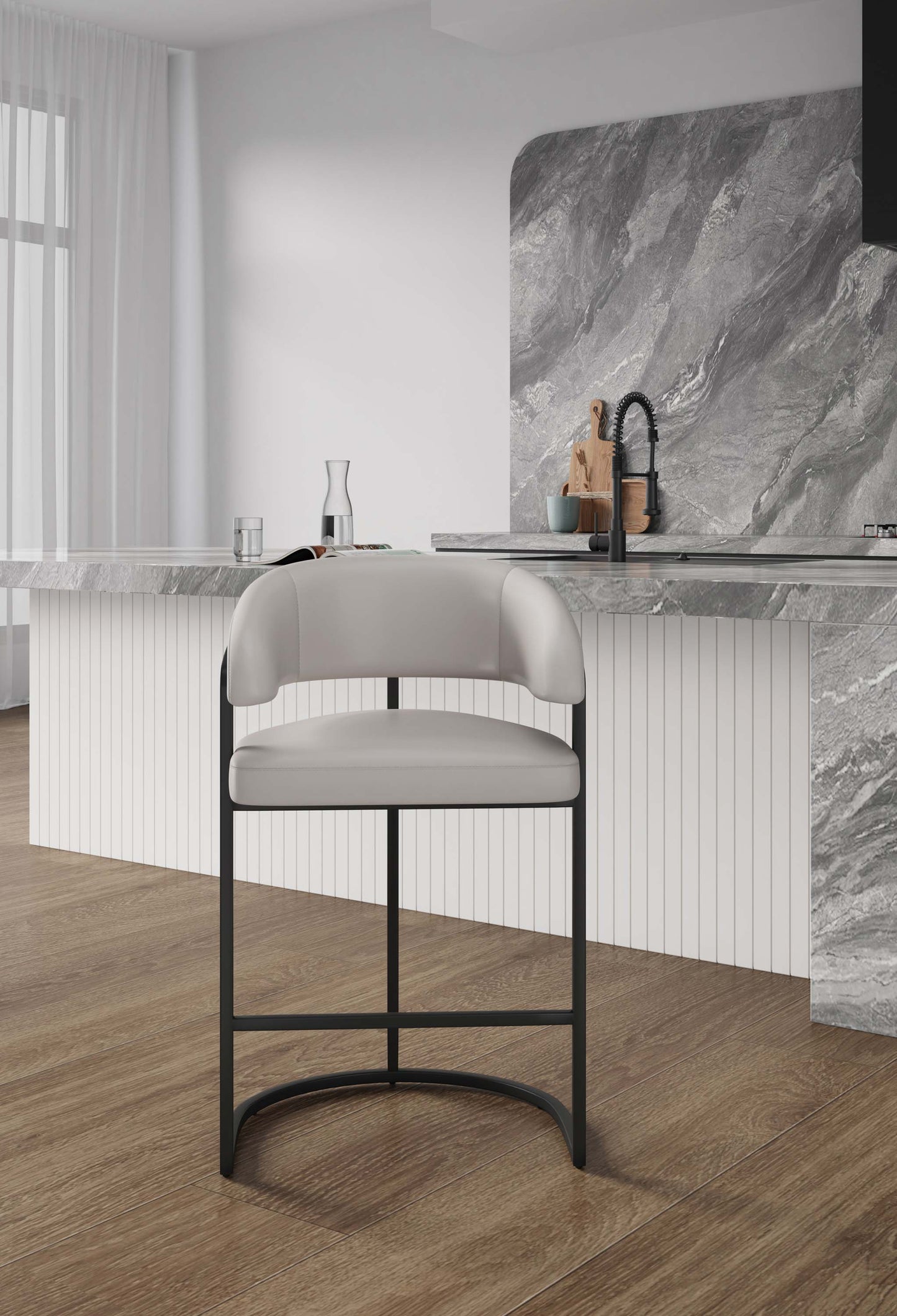 Manhattan Comfort Augusta Counter Stool