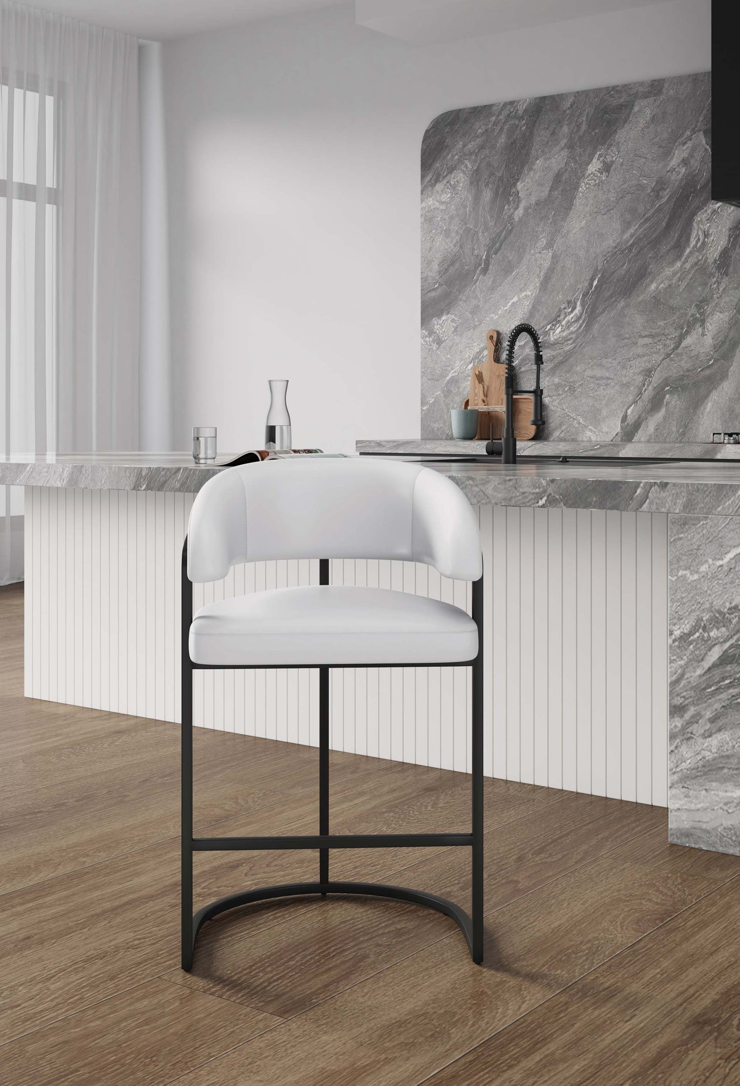 Manhattan Comfort Augusta Counter Stool