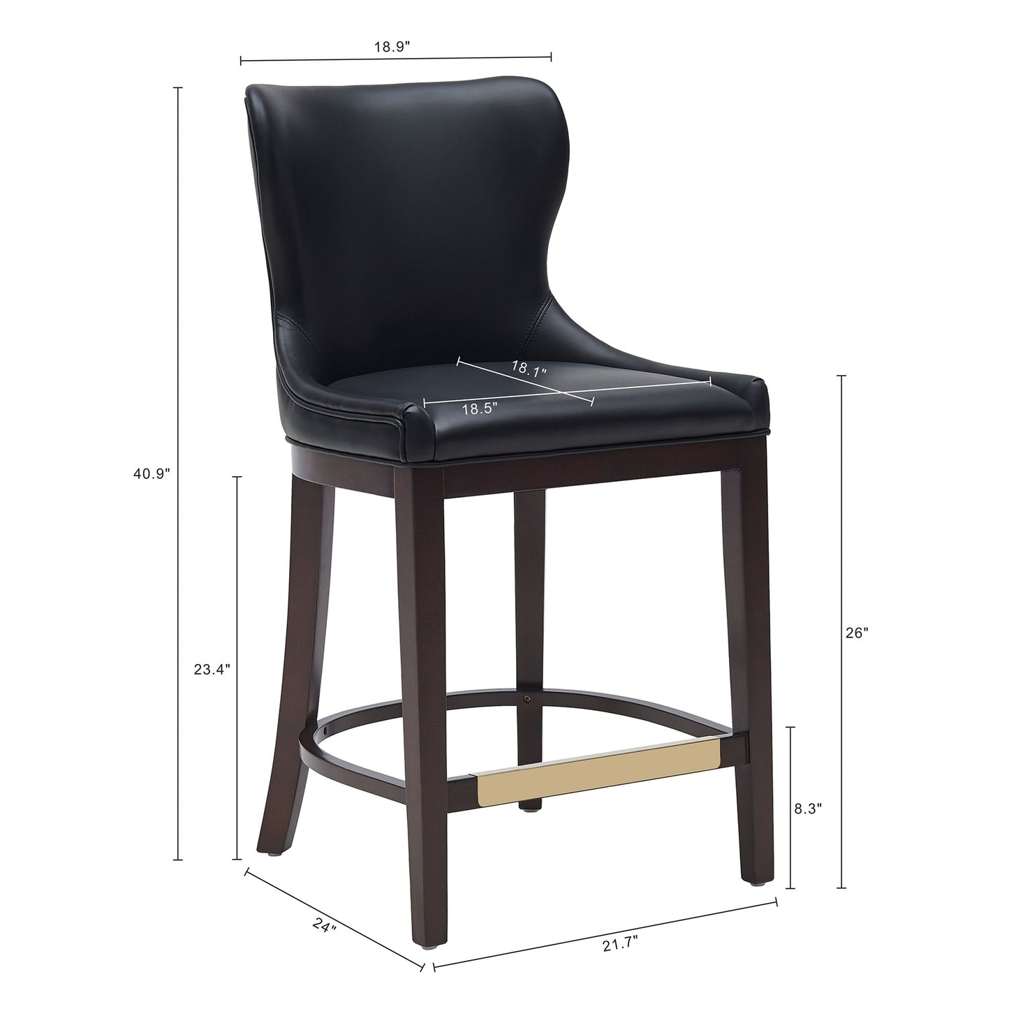 Manhattan Comfort Blair Counter Stool
