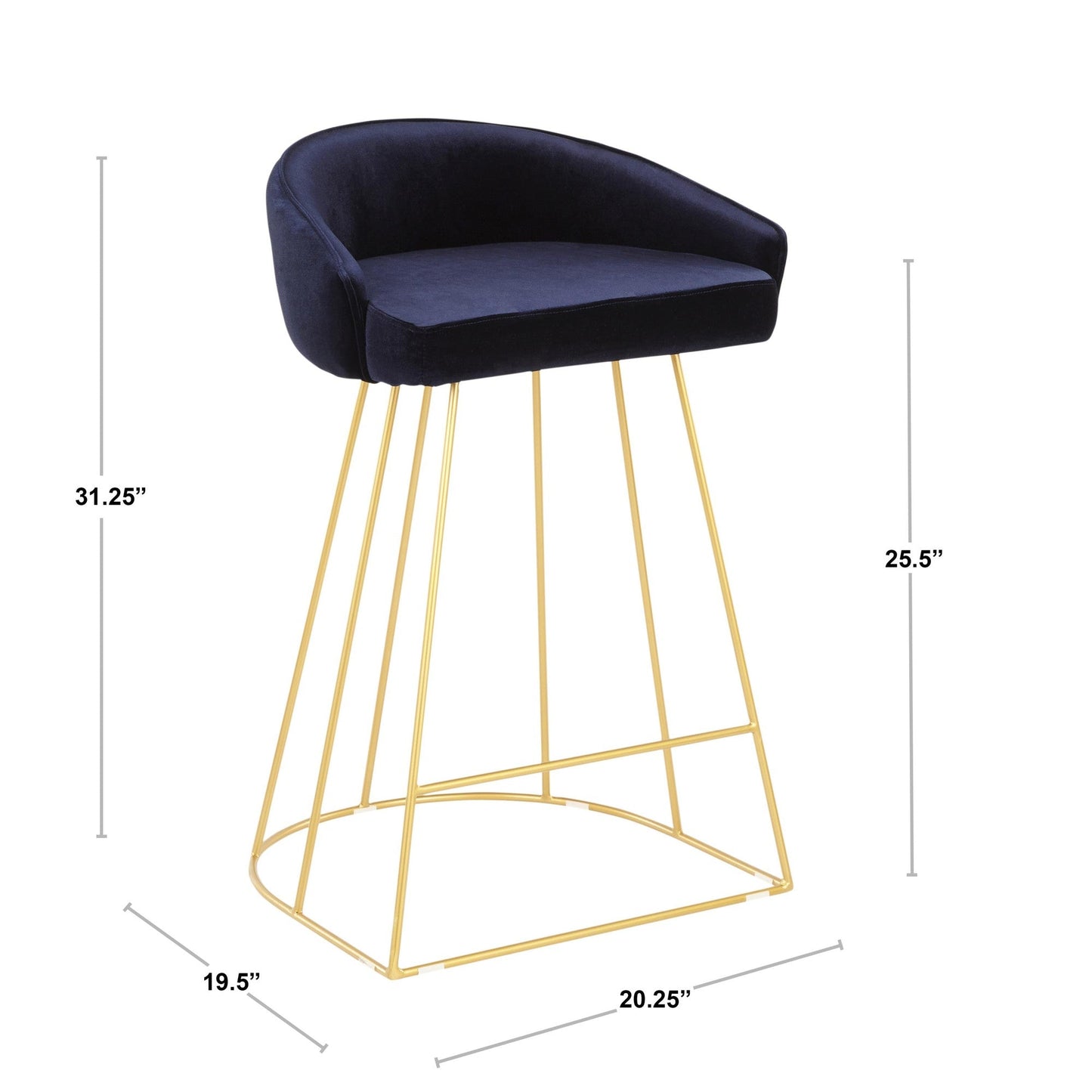 Majestic Office Furniture Counter Stool - Set of 2