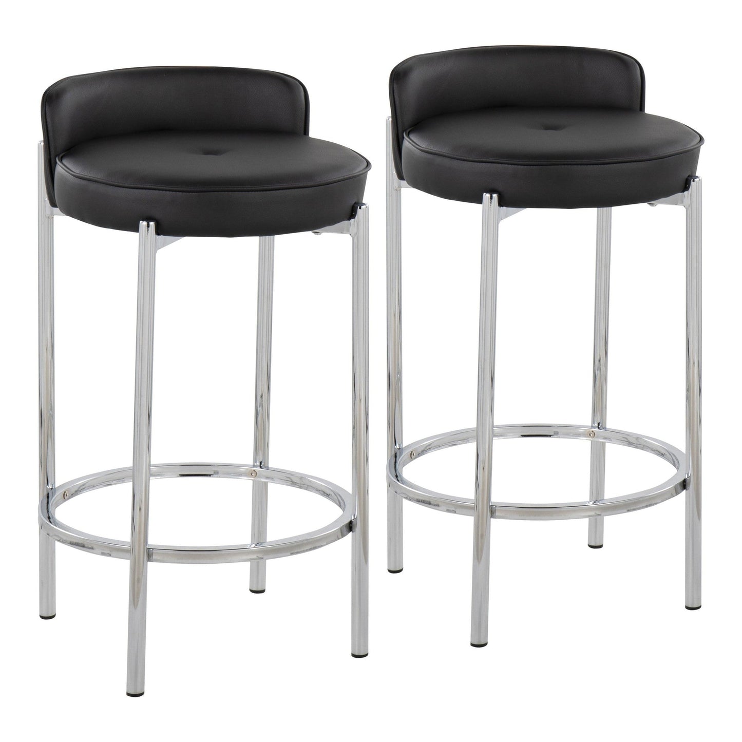 Majestic Office Furniture 26" Fixed-Height Counter Stool - Set of 2