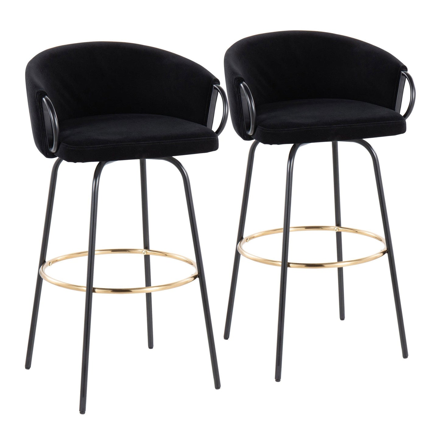 Majestic Office Furniture 30" Fixed-Height Barstool - Set of 2