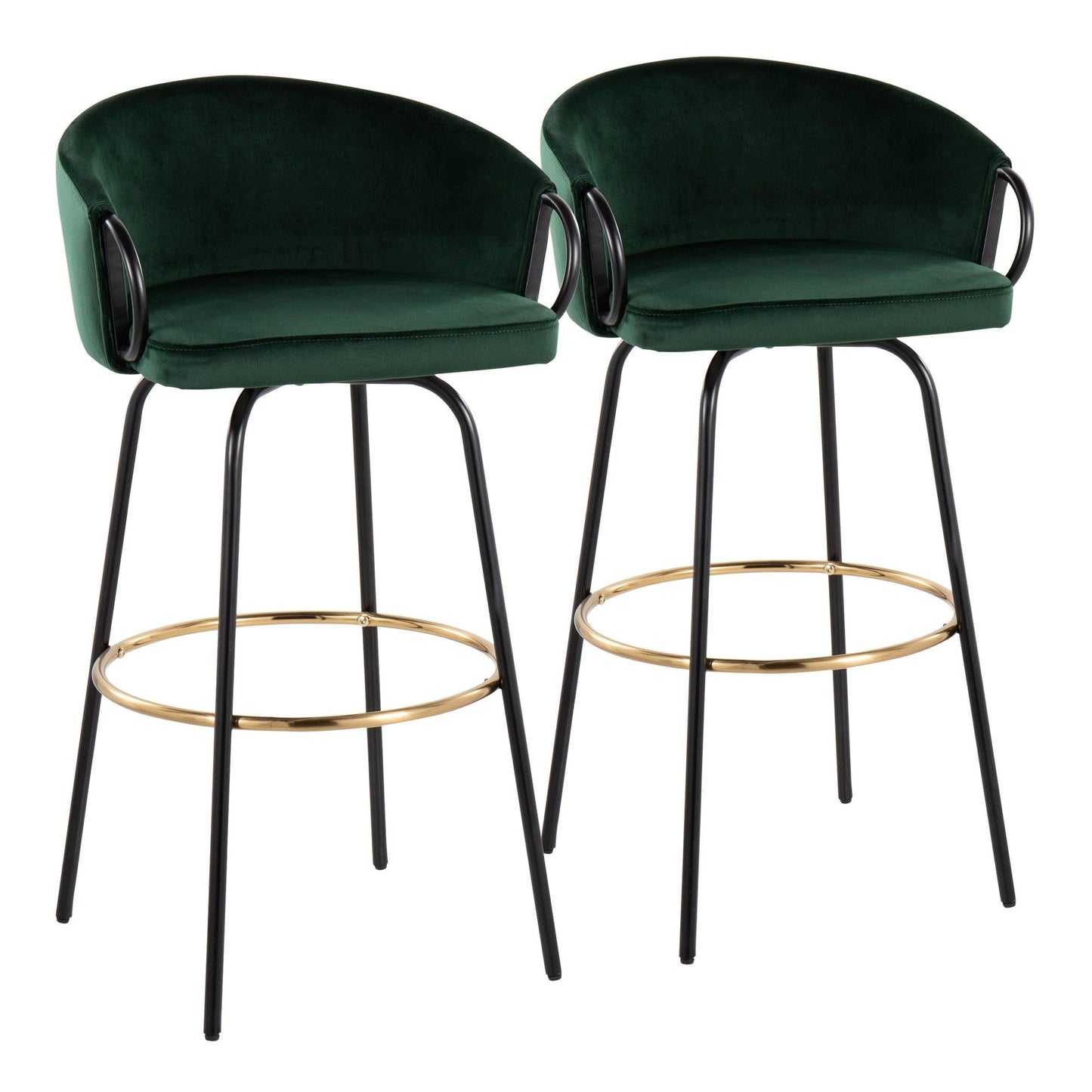Majestic Office Furniture 30" Fixed-Height Barstool - Set of 2
