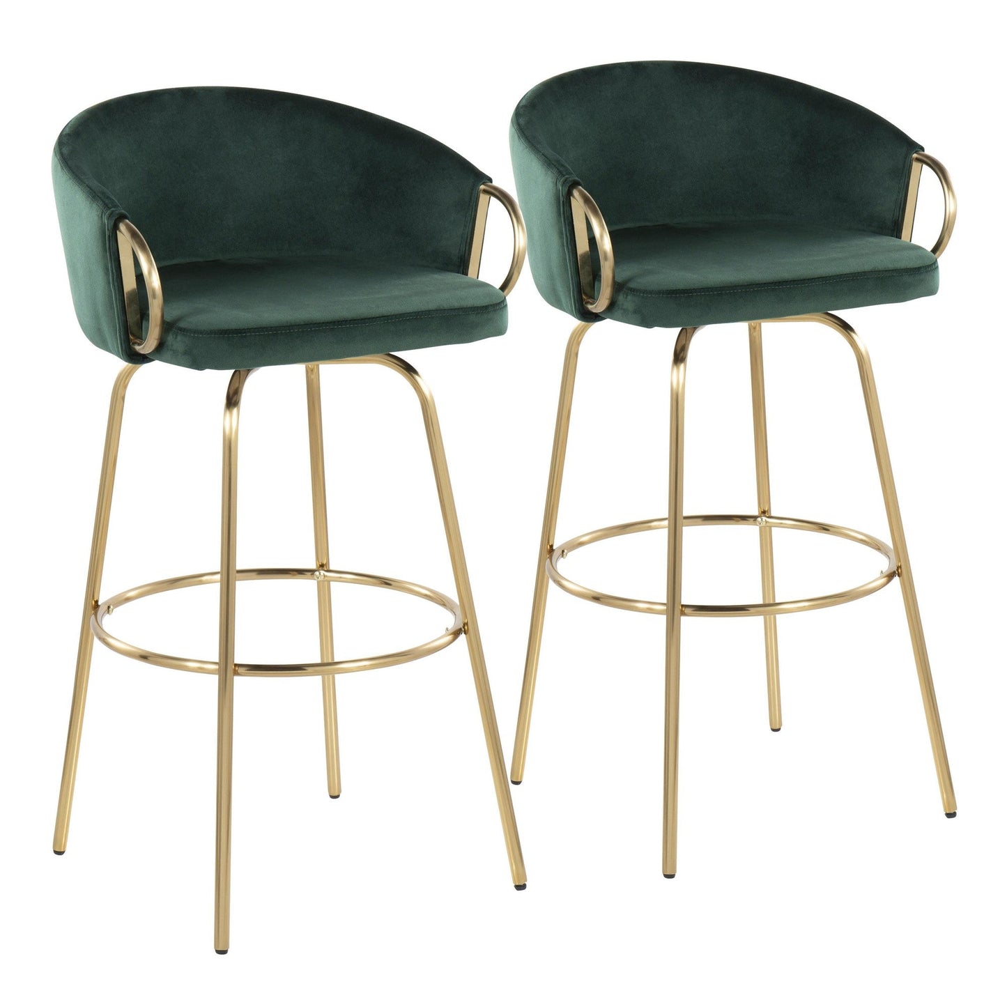 Majestic Office Furniture 30" Fixed-Height Barstool - Set of 2