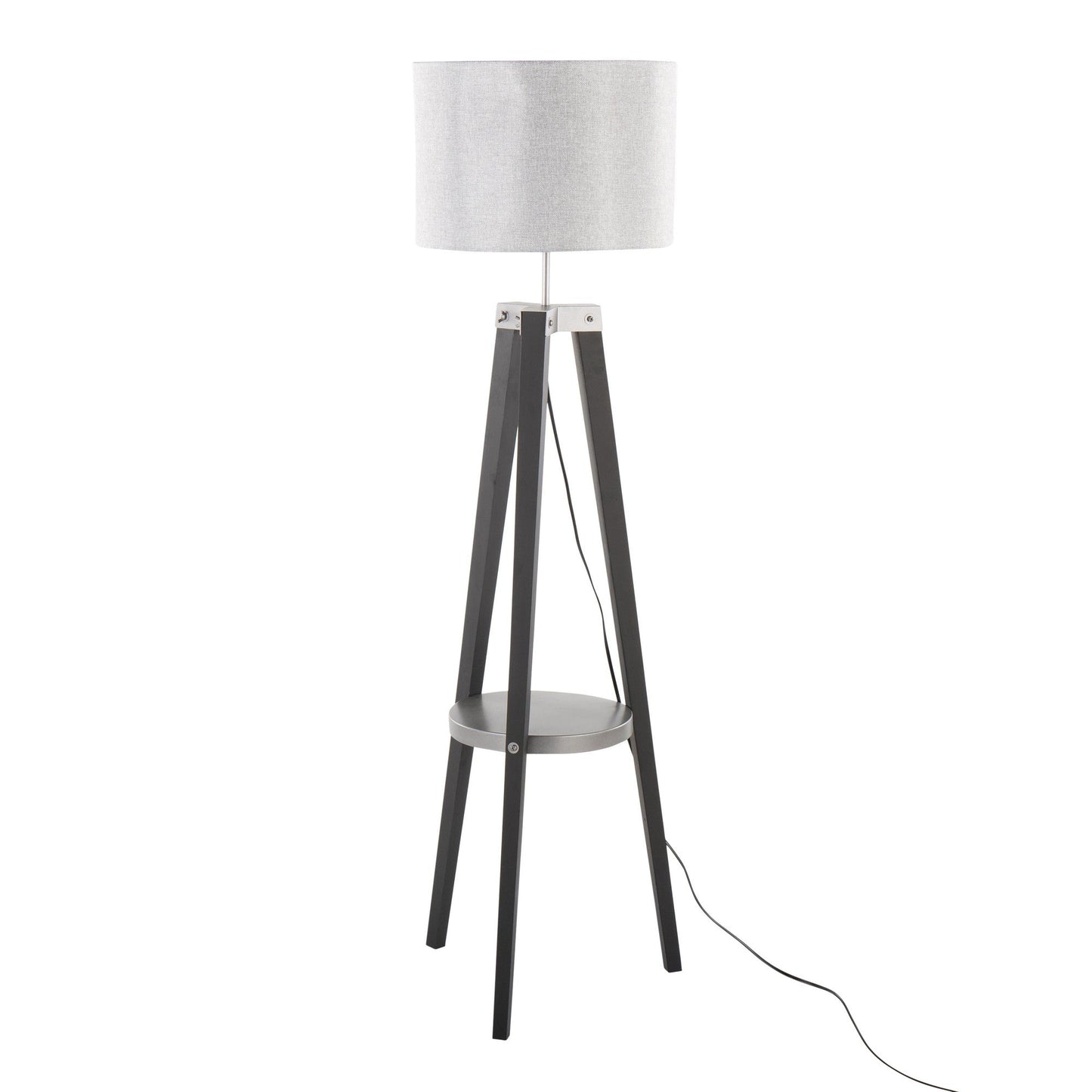 Majestic Office Furniture Shelf 58.5" Wood Floor Lamp