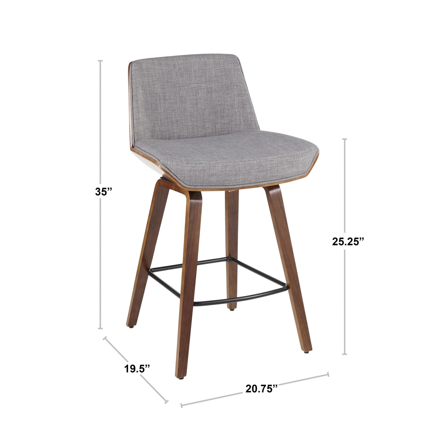 Majestic Office Furniture 26" Fixed-Height Counter Stool