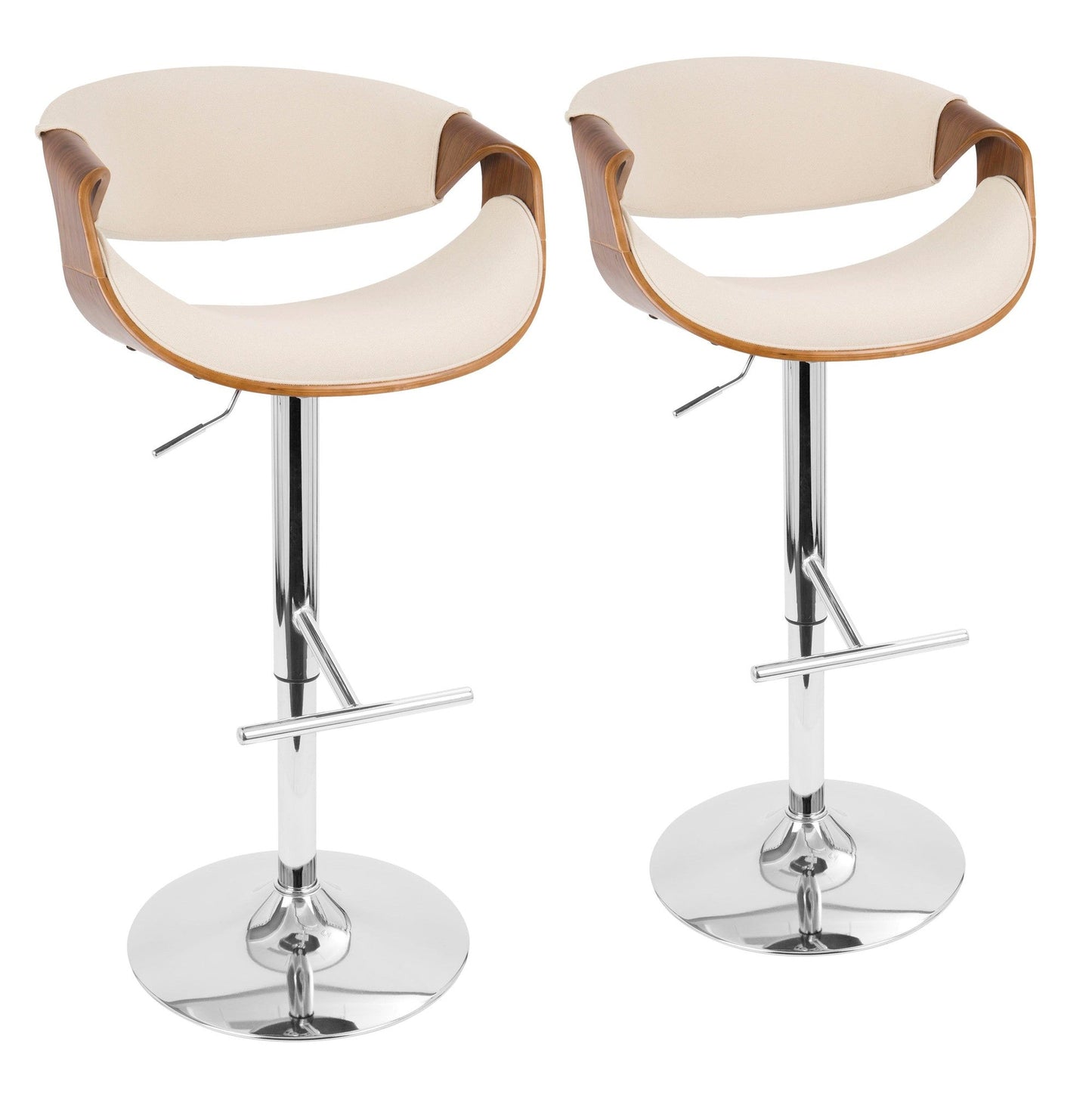 Majestic Office Furniture Adjustable Barstool - Set of 2