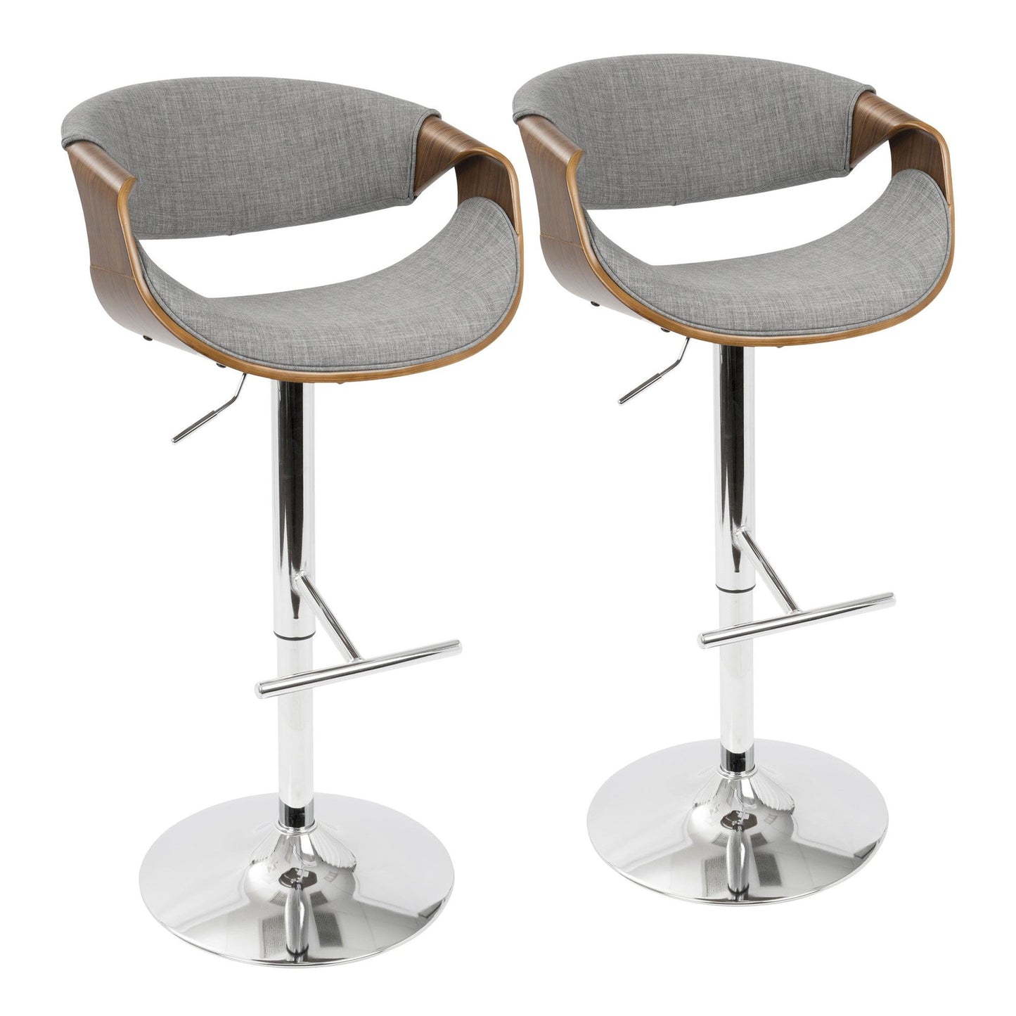 Majestic Office Furniture Adjustable Barstool - Set of 2